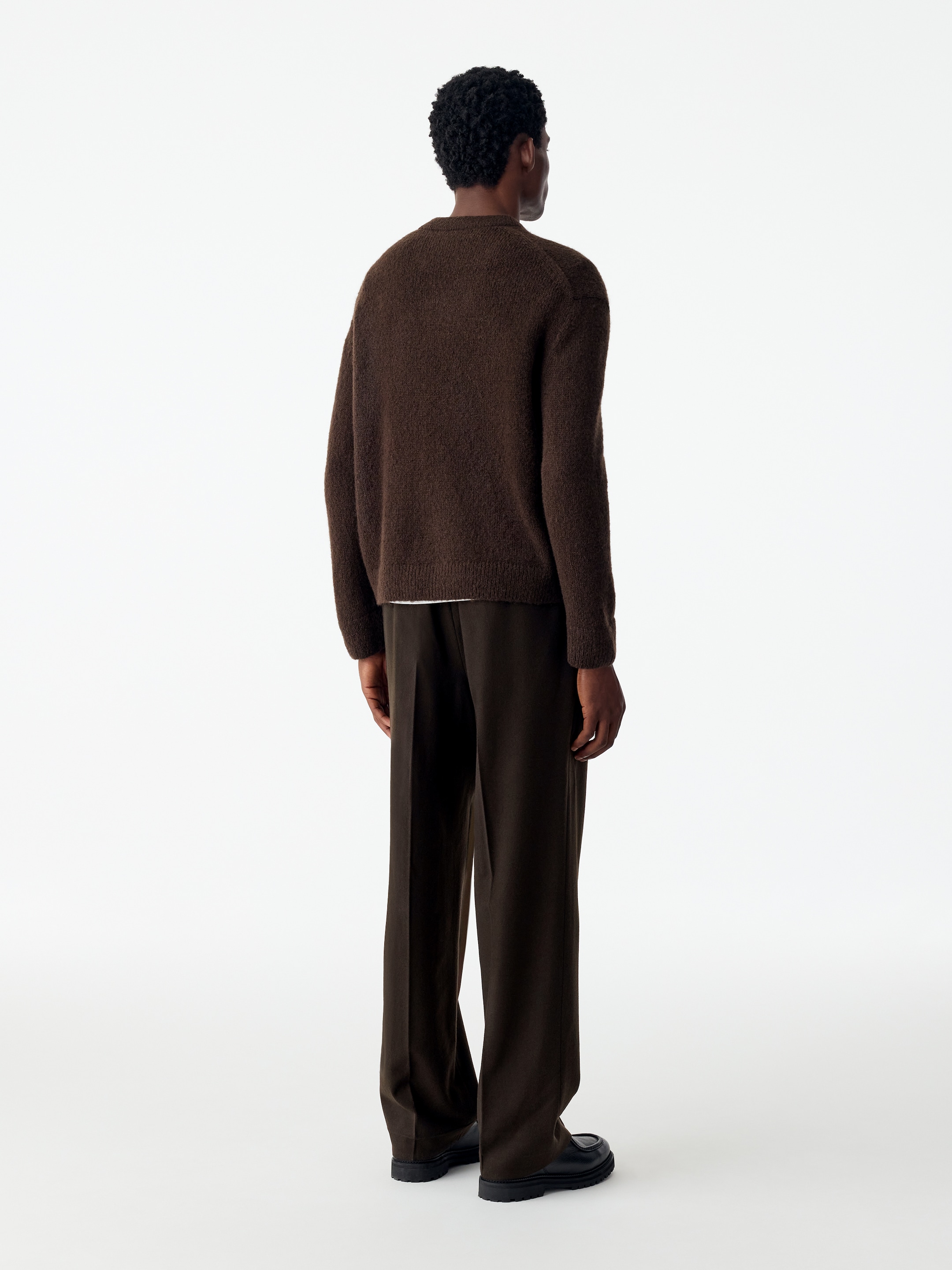 Weite Flanellhose - Braun - Loose Fit - men - StillMedia/Lookbook - 2