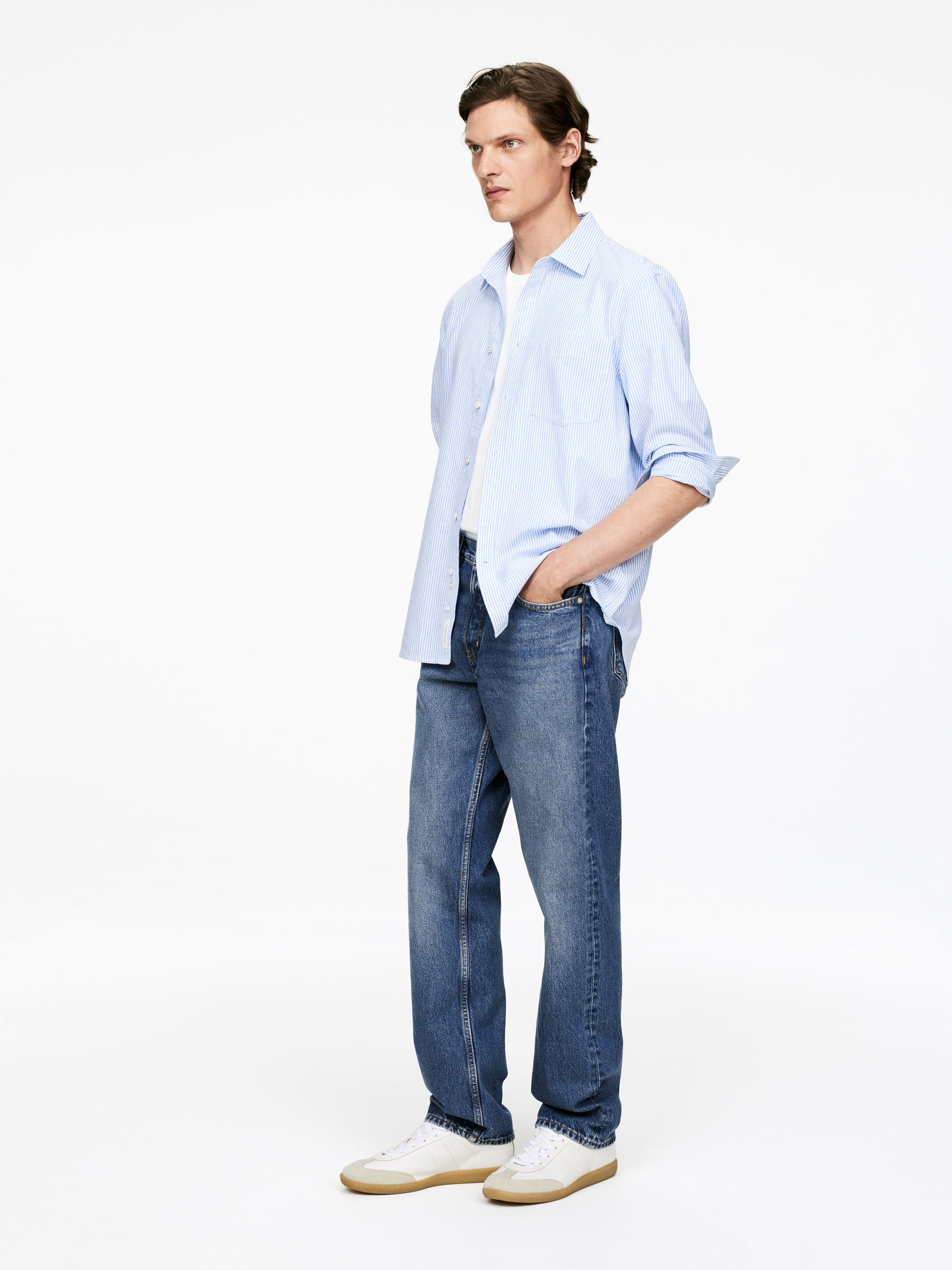 OCEAN Loose Straight Jeans - Blue - Loose fit - Men - StillMedia/Lookbook - 9
