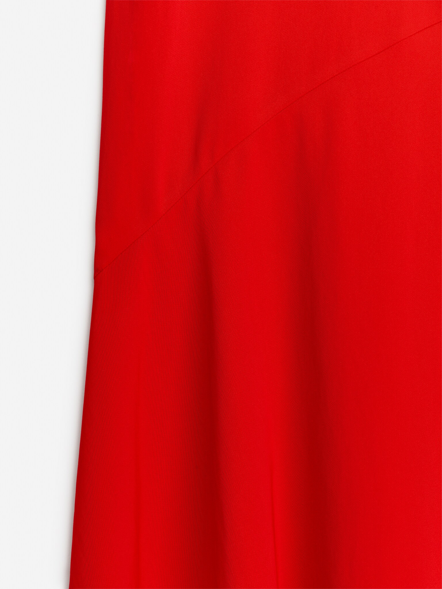 Maxi-jurk met col - Rood - 2