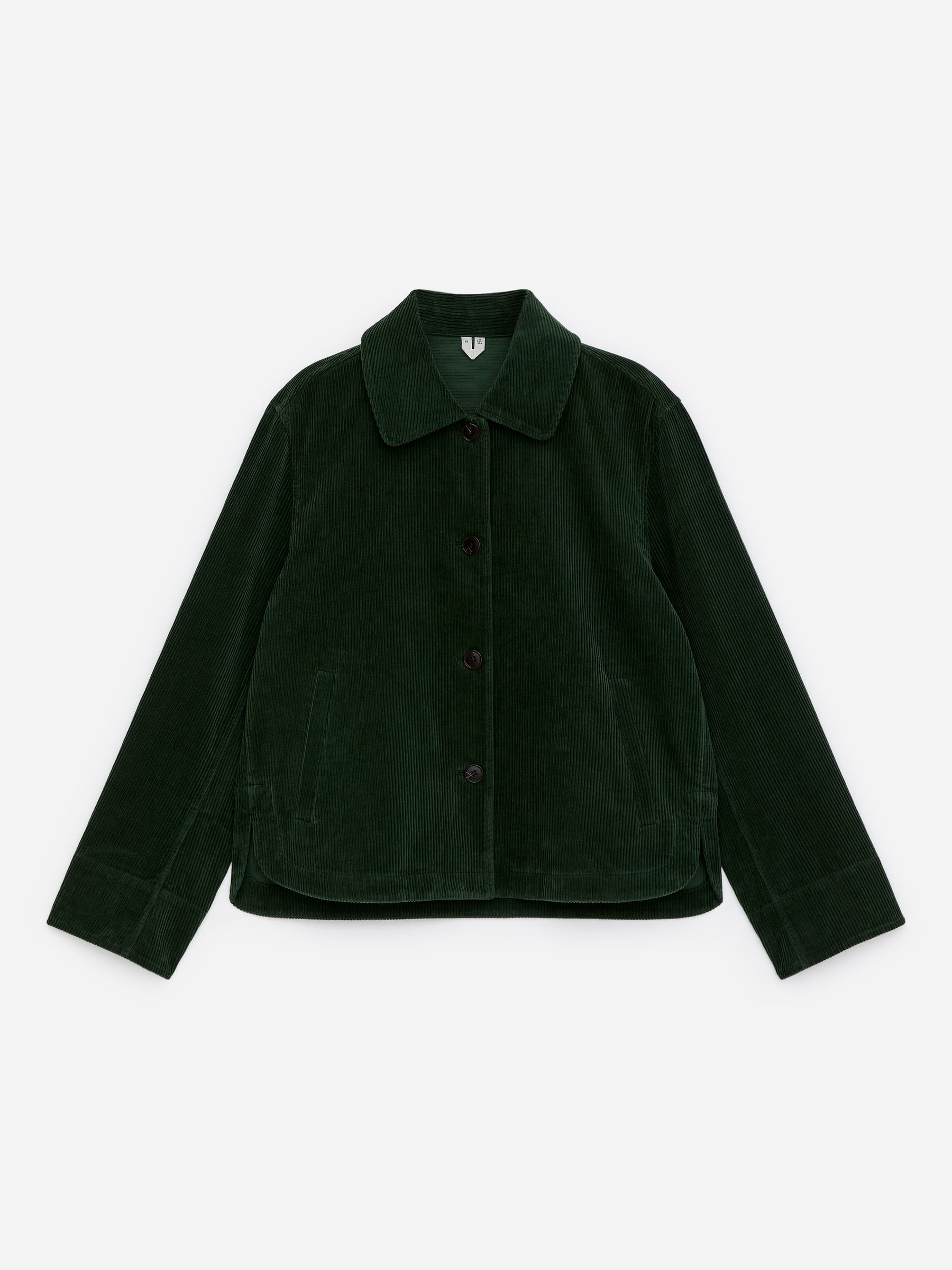Corduroy Overshirt - Dark Green - Regular fit - Women - StillMedia/DescriptiveStillLife - 1