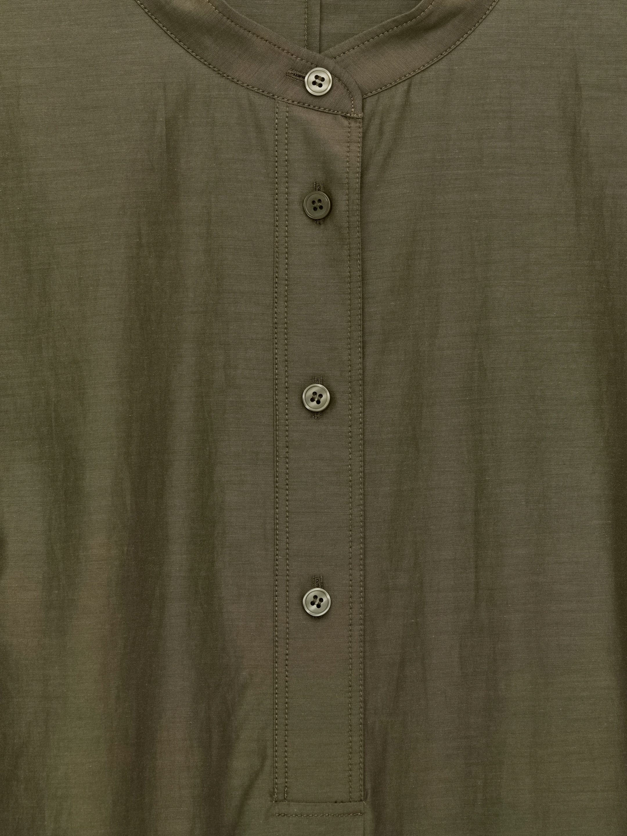 View larger image: Cupro-Cotton Dress - Green - Ladies | H&M GB 6