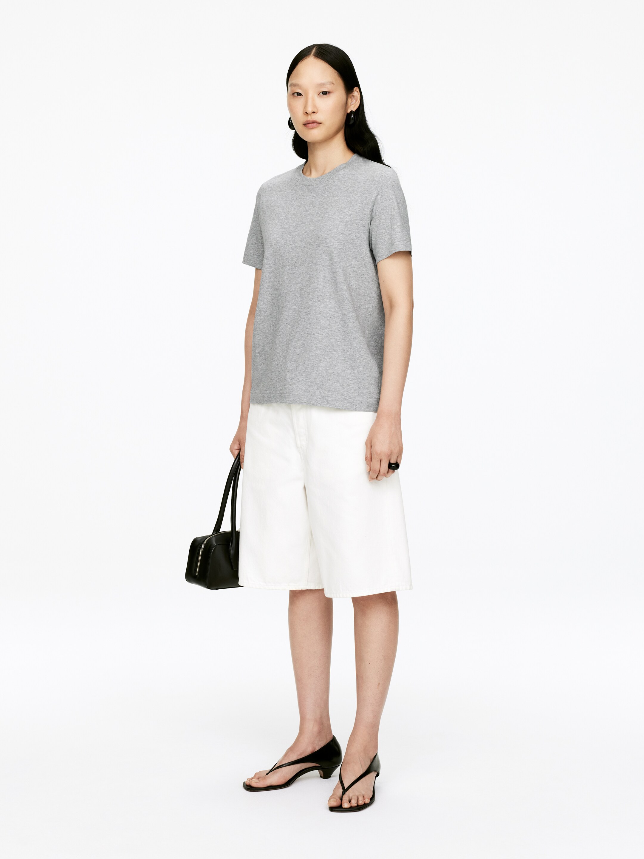 Ver imagem maior: T-shirt LILY - Cinzento mesclado - SENHORA | H&M PT 2