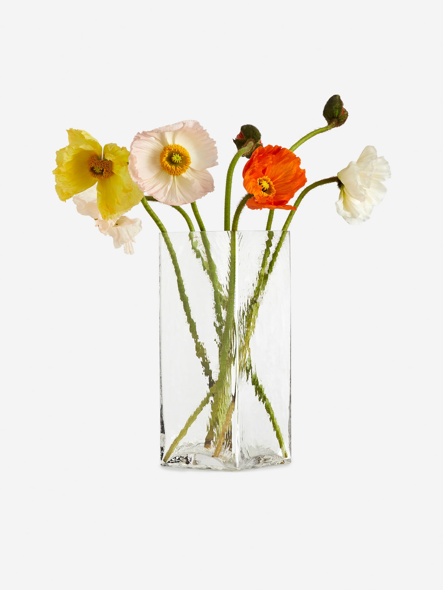 Glass Vase 26 cm - Transparent - 2
