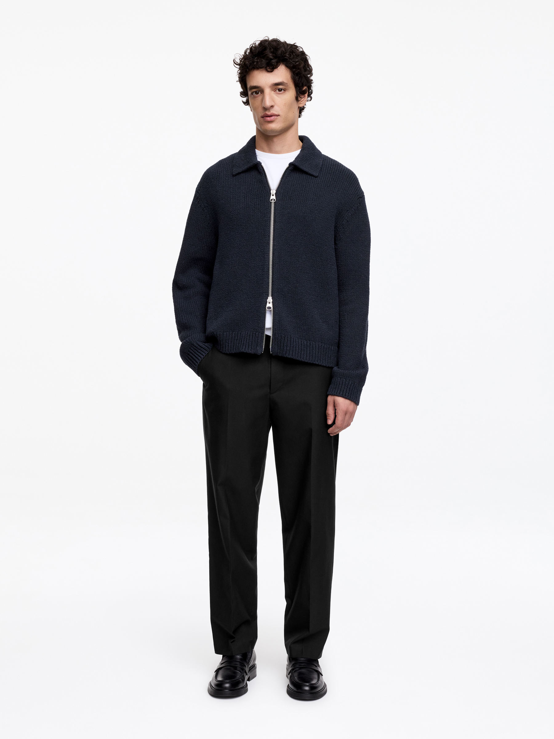 Pantalon en laine mélangée - Noir - Relaxed fit - Femme - StillMedia/Lookbook - 6