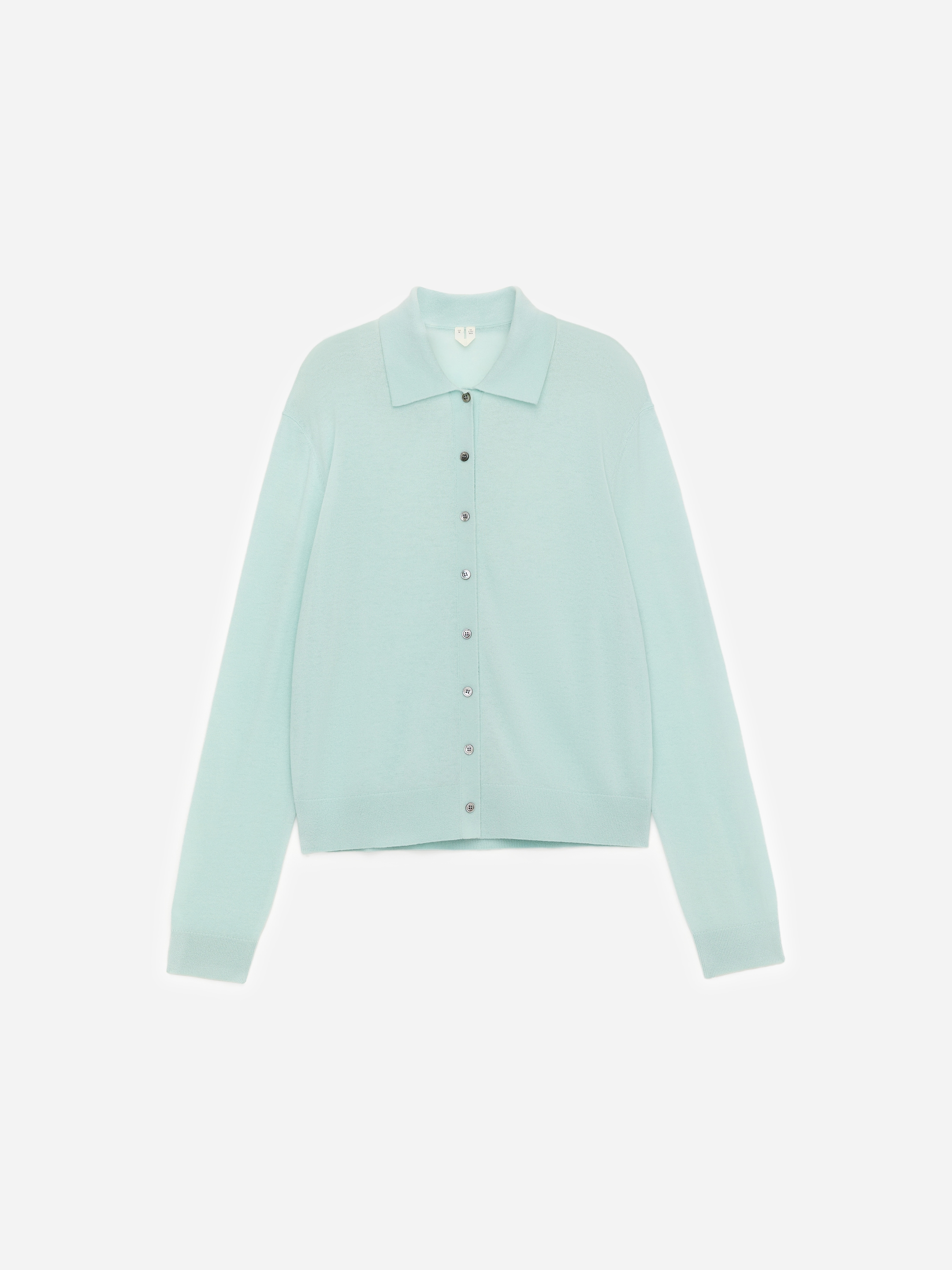 Cardigan in puro cashmere-#bddbdb-17485