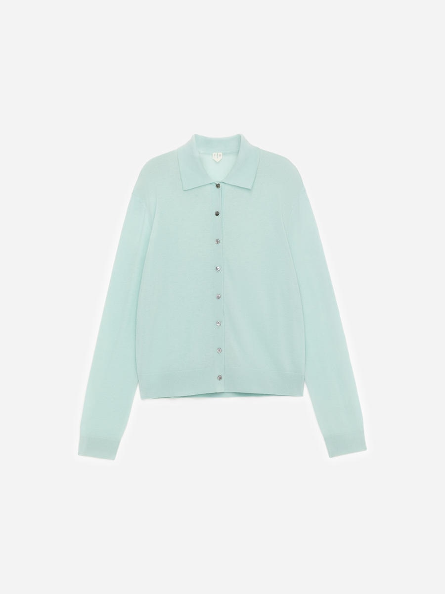ARKET Women's  Pure Cashmere Cardigan Turquoise,  size L