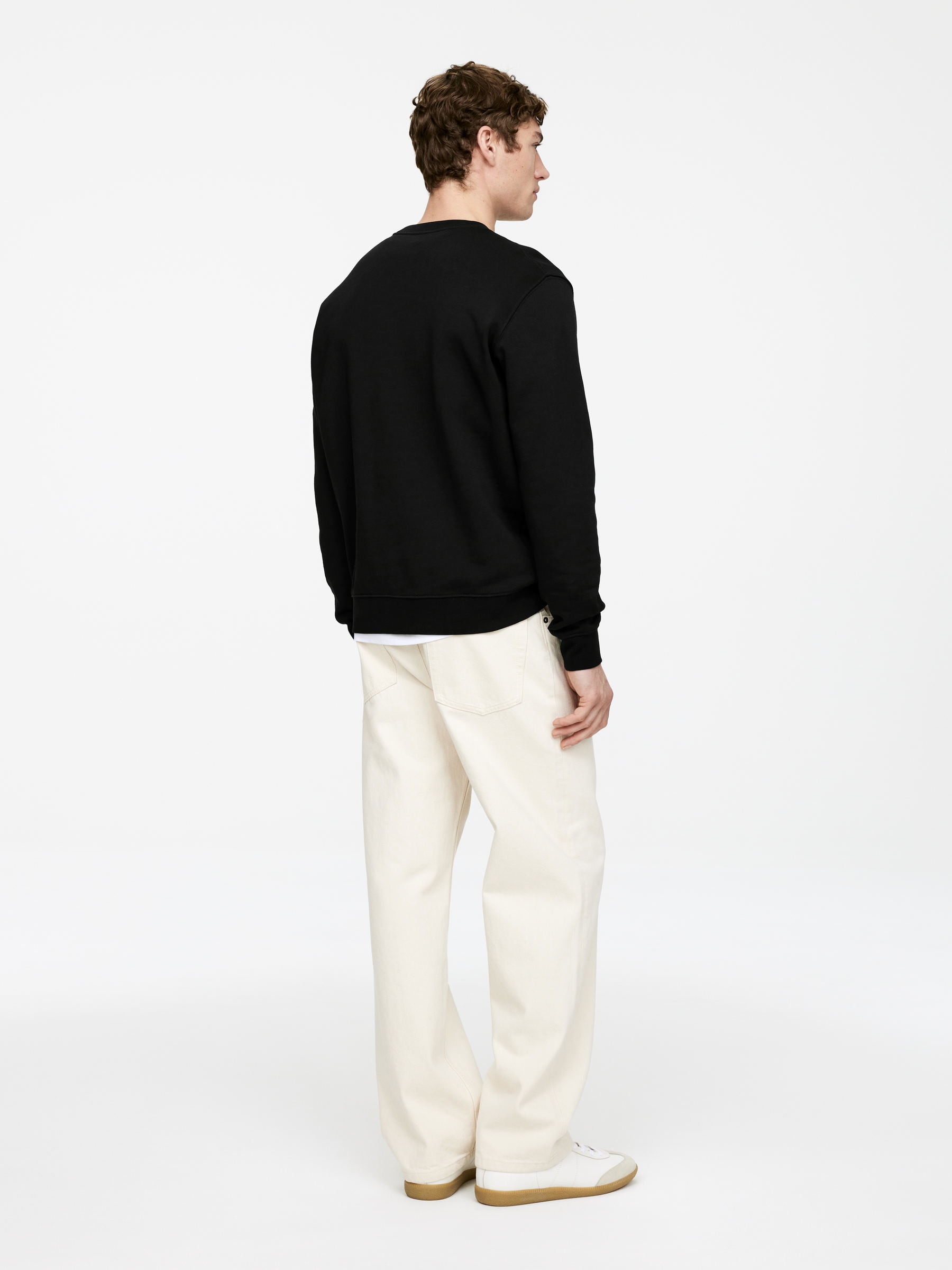 Mid-Weight Sweatshirt - Black - Regular fit - Men - StillMedia/Lookbook - 4