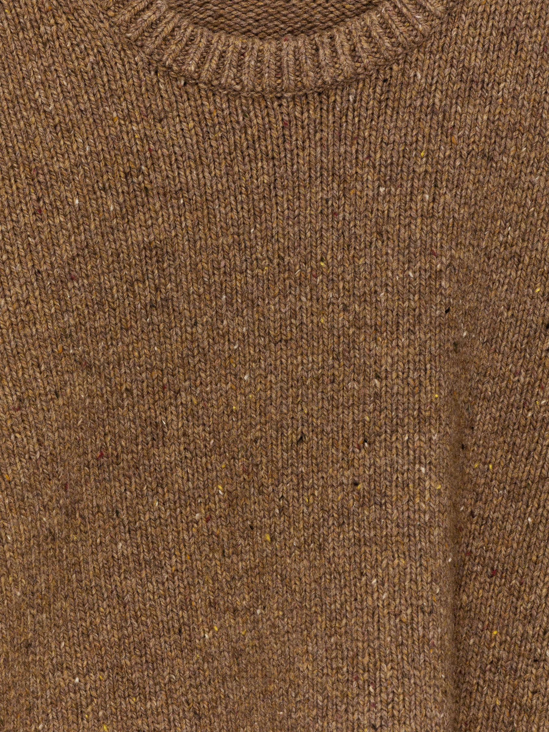 Wool Crew-Neck Jumper - Brown Melange - Loose fit - Men - StillMedia/DescriptiveDetail - 2