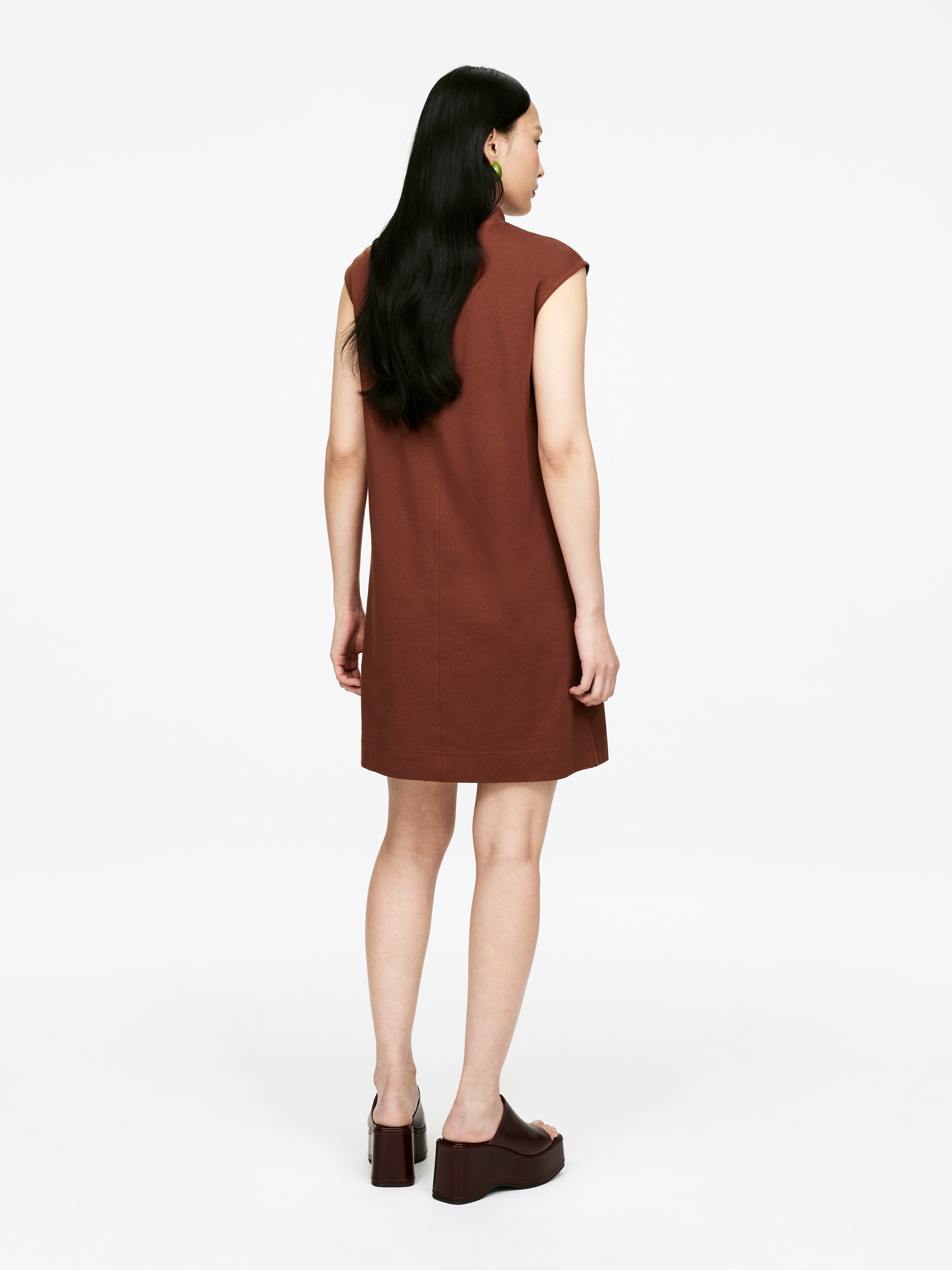 Visualizza immagine più grande: Mini abito con maniche ad aletta - Ruggine - DONNA | H&M IT 3