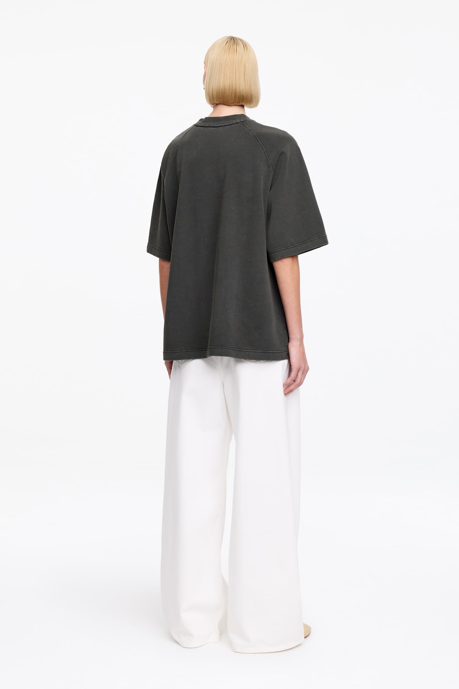 Sudadera de manga corta - Negro/Beige - 3