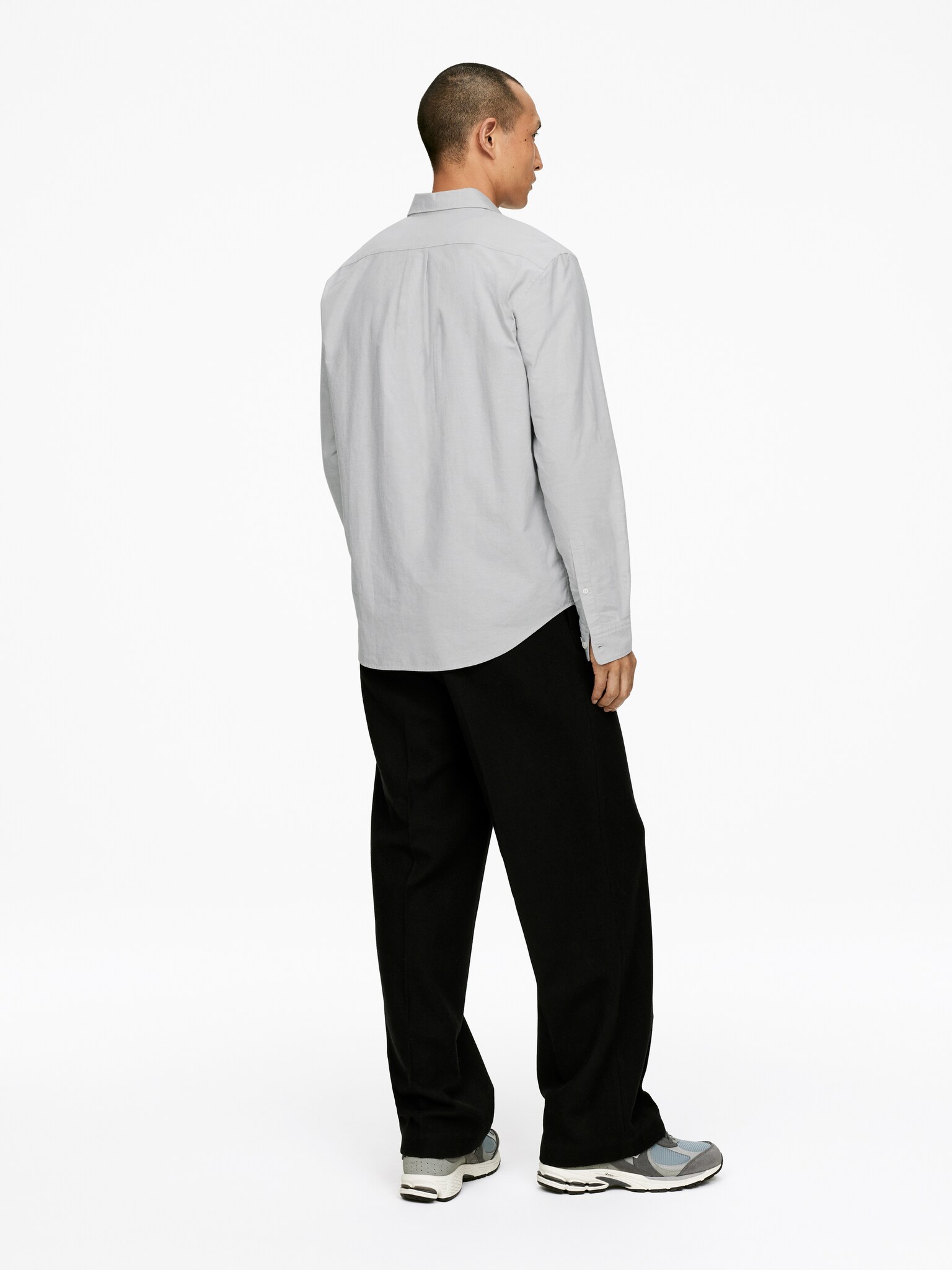Chemise Oxford - Gris clair/Bleu/rayé/Bleu ciel/Blanc/Gris/Blanc/Taupe foncé/Bleu foncé/Blanc cassé/vert/Vert foncé - 7