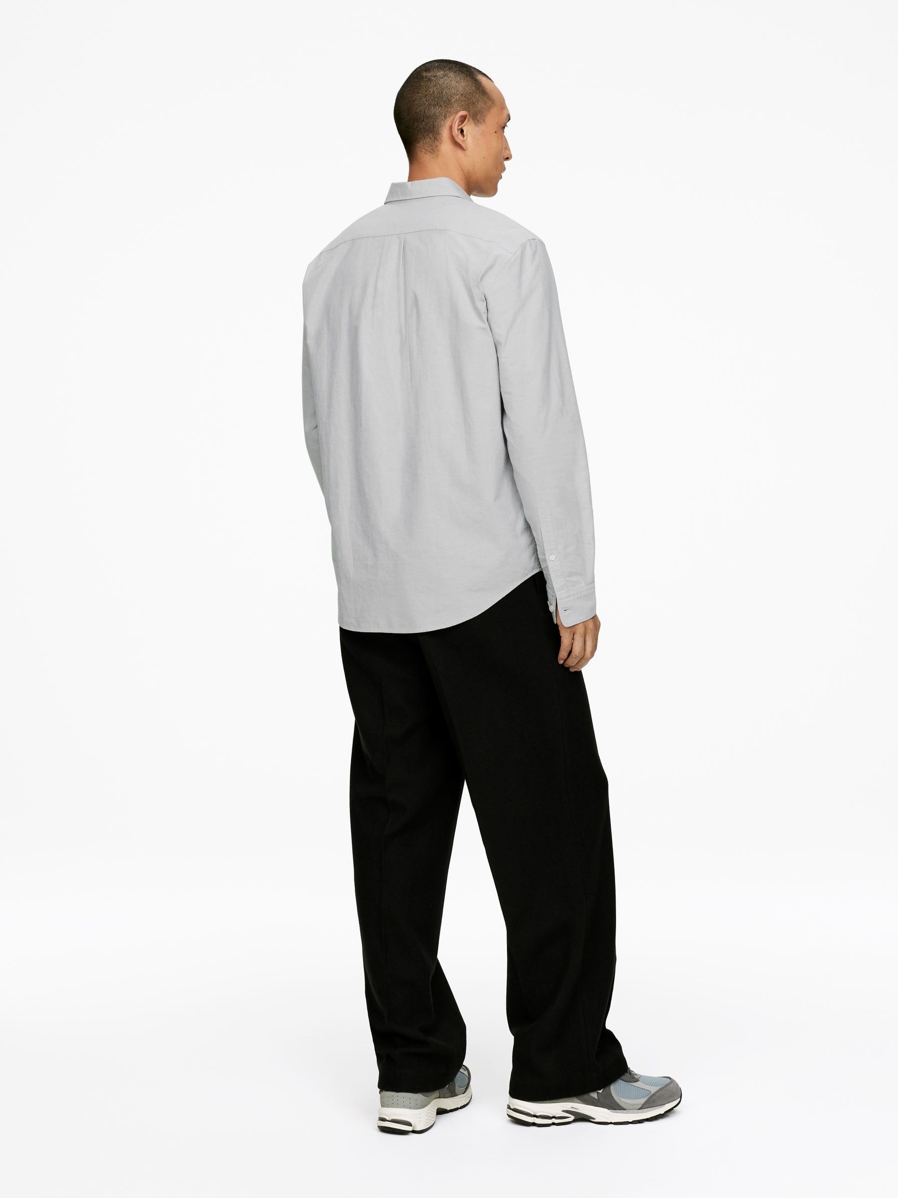 Oxford Shirt - Light Grey - Regular fit - Men - StillMedia/Lookbook - 9