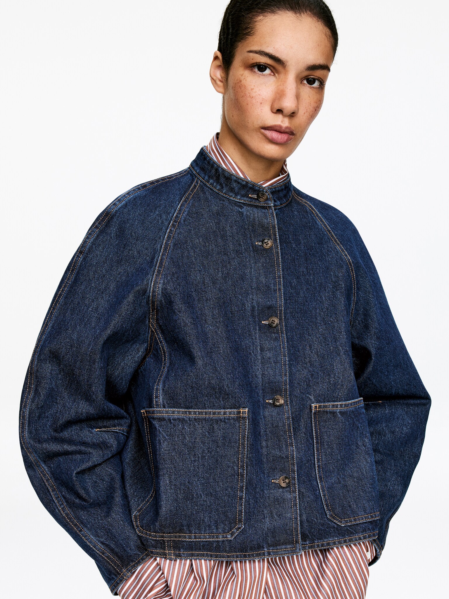 Denim overshirt - Donkerblauw - 6