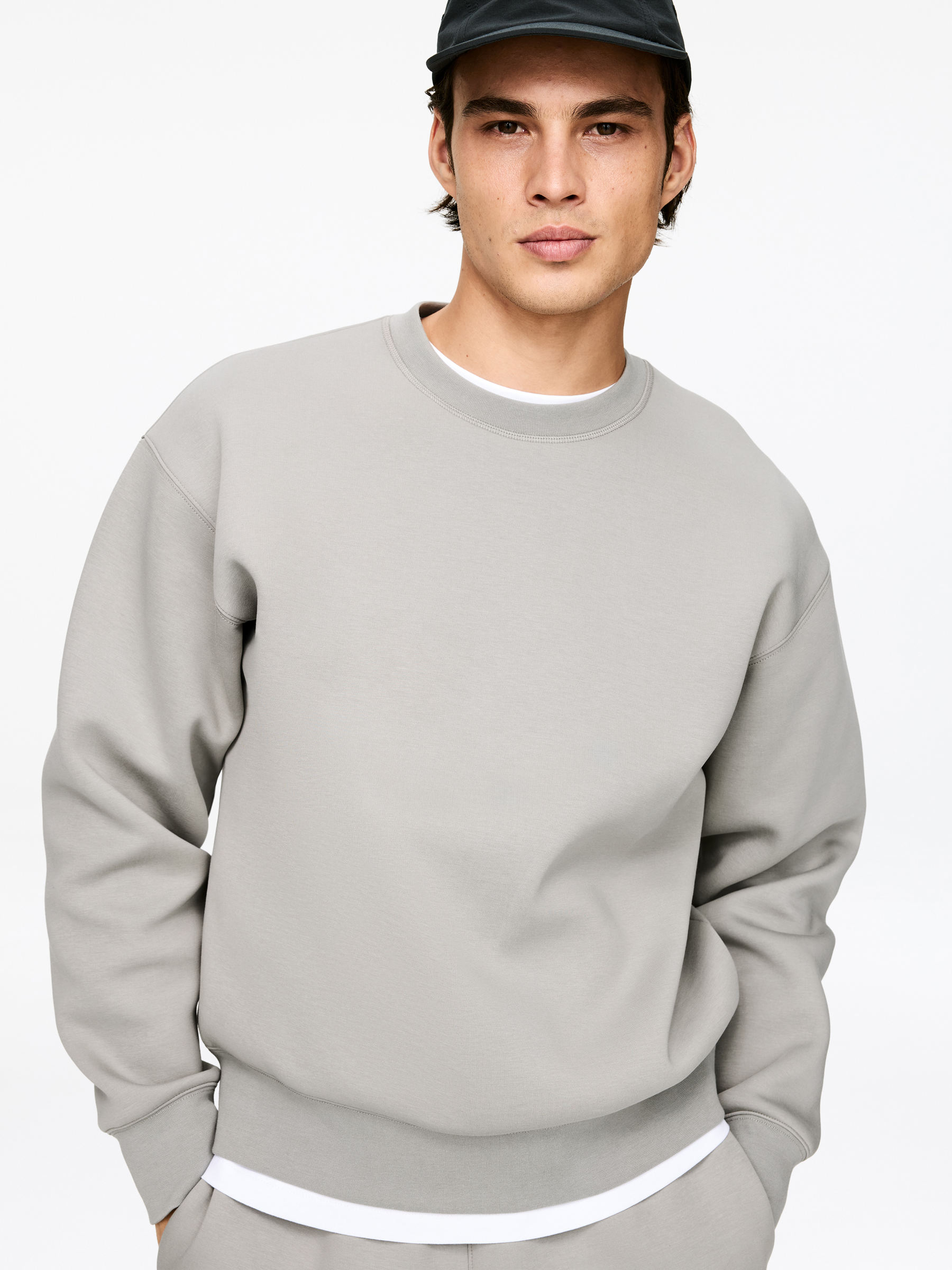 Bluza z mieszanki z bawełną - Szary - Luźny fason - Men - StillMedia/Lookbook - 3