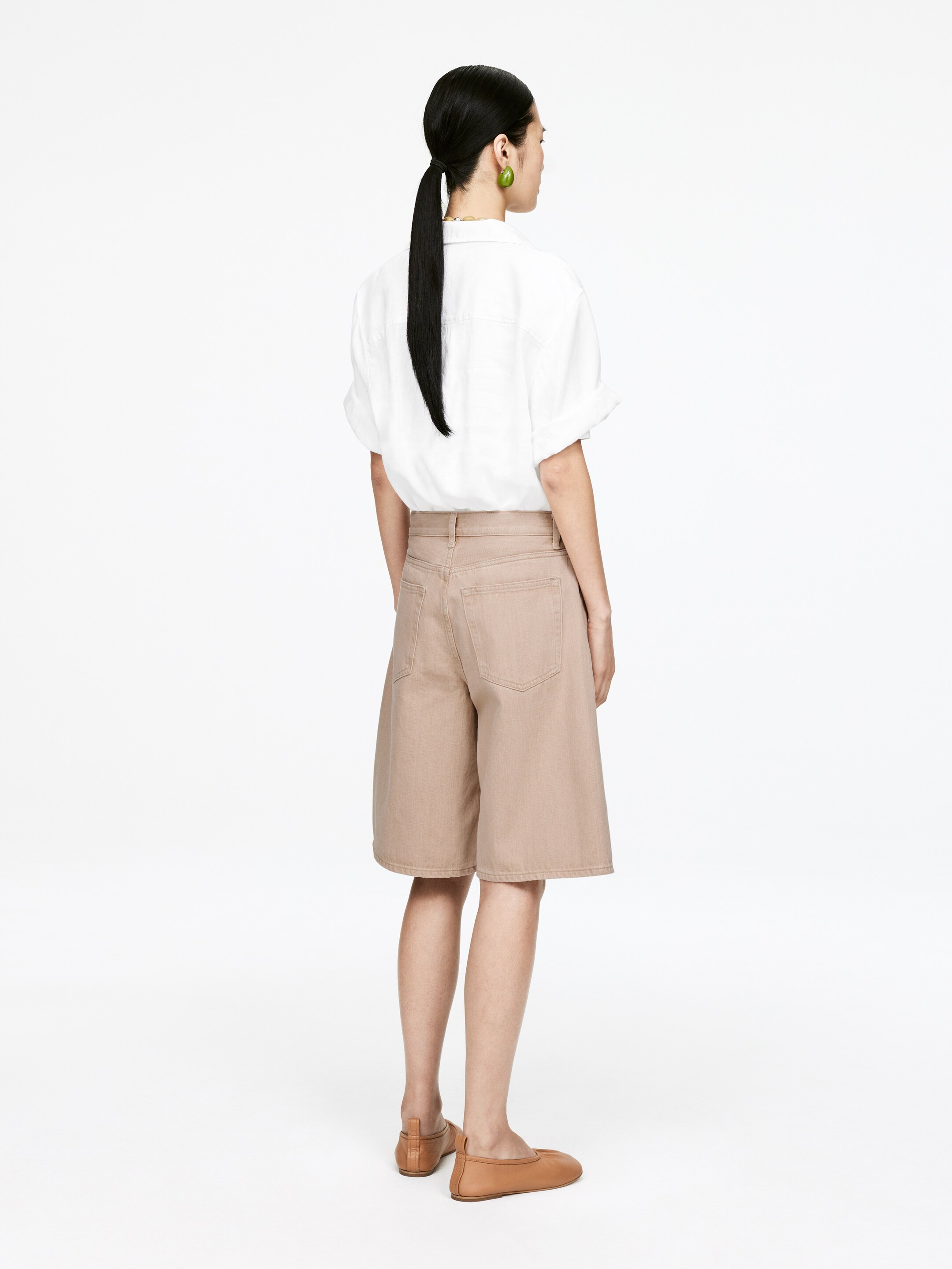 Visualizza immagine più grande: Shorts lunghi in denim - Beige - DONNA | H&M IT 3