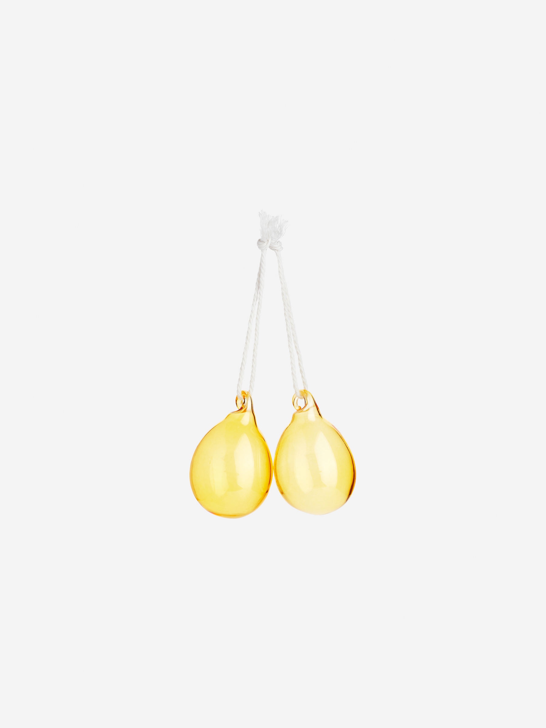 Glass Eggs Set of 2 - Yellow - Homeware - StillMedia/DescriptiveStillLife - 1