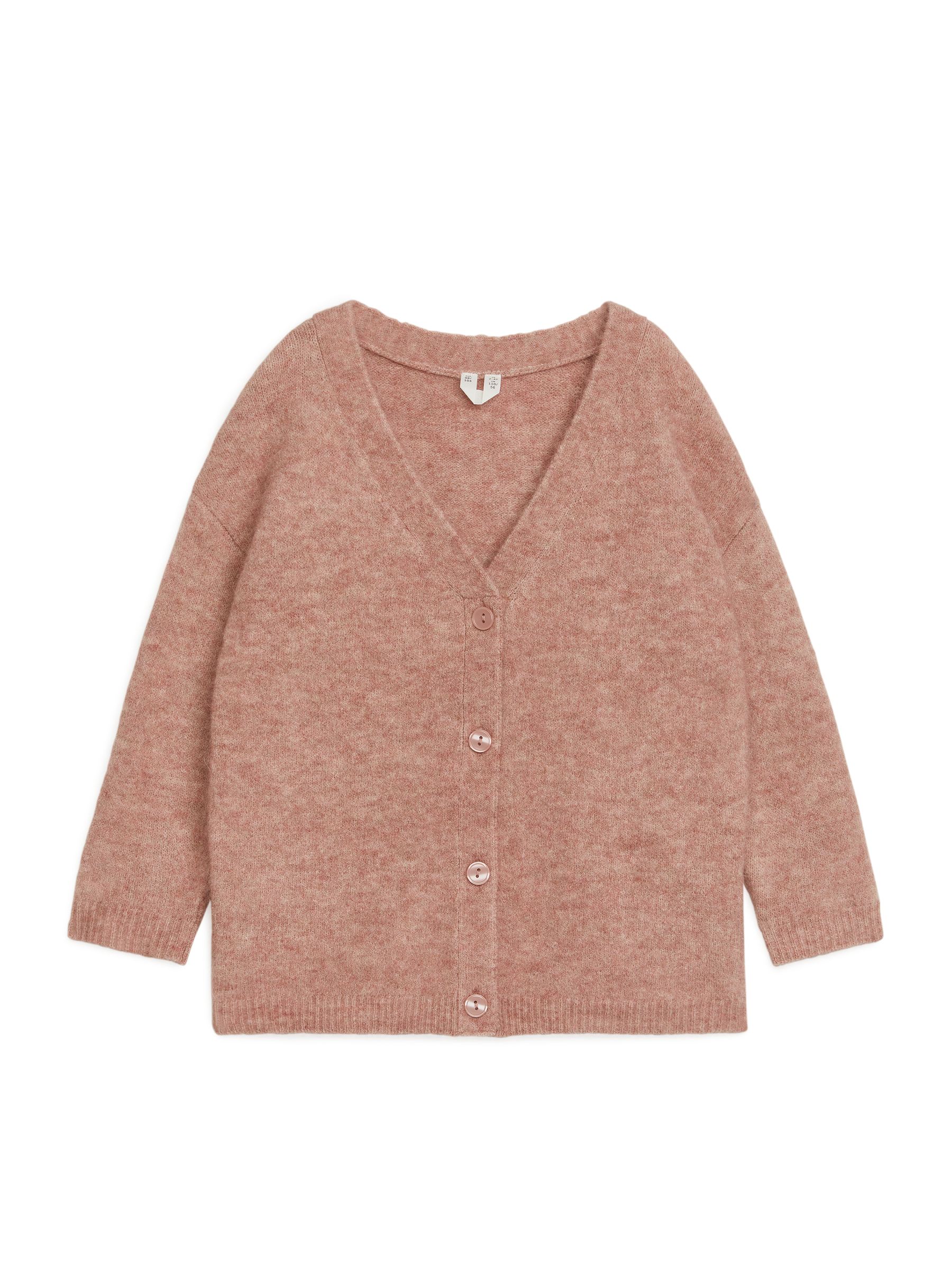 Strickjacke aus Alpakamix - Pink meliert - Regular Fit - Kinder - StillMedia/DescriptiveStillLife - 3