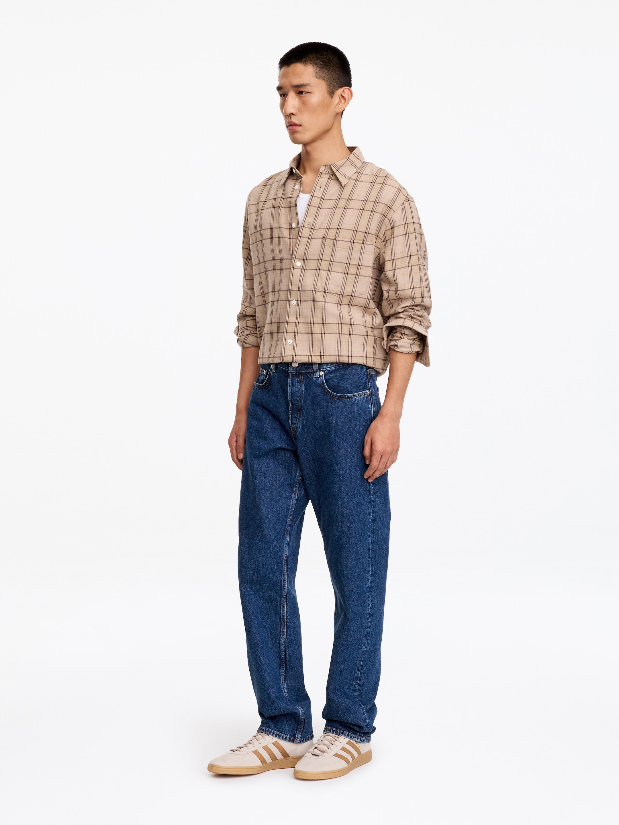 OCEAN Loose Straight Jeans - Mittelblau - Loose Fit - men - StillMedia/Lookbook - 2