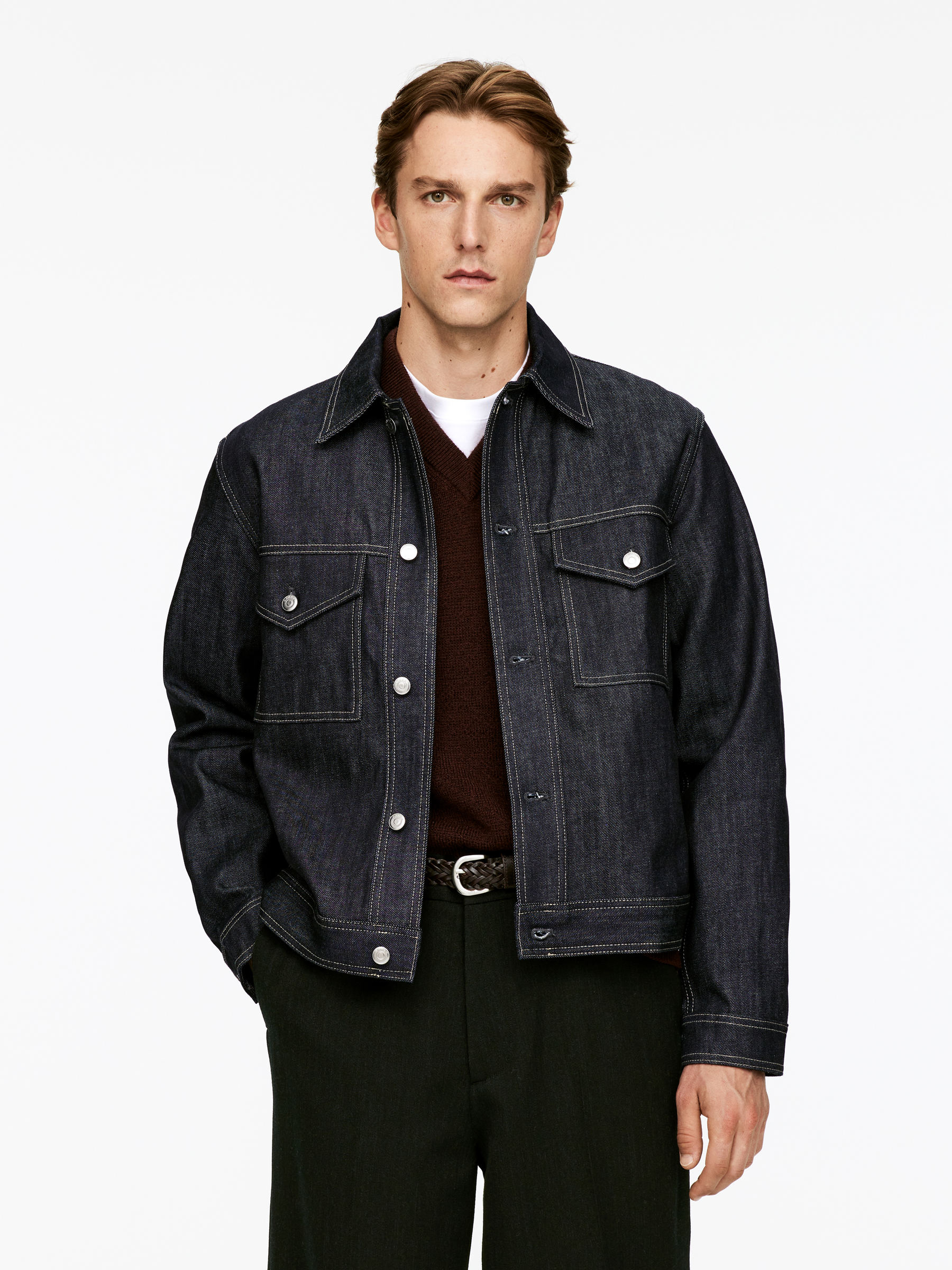Denim Jacket - Dark Blue - Loose fit - Men - StillMedia/Lookbook - 4