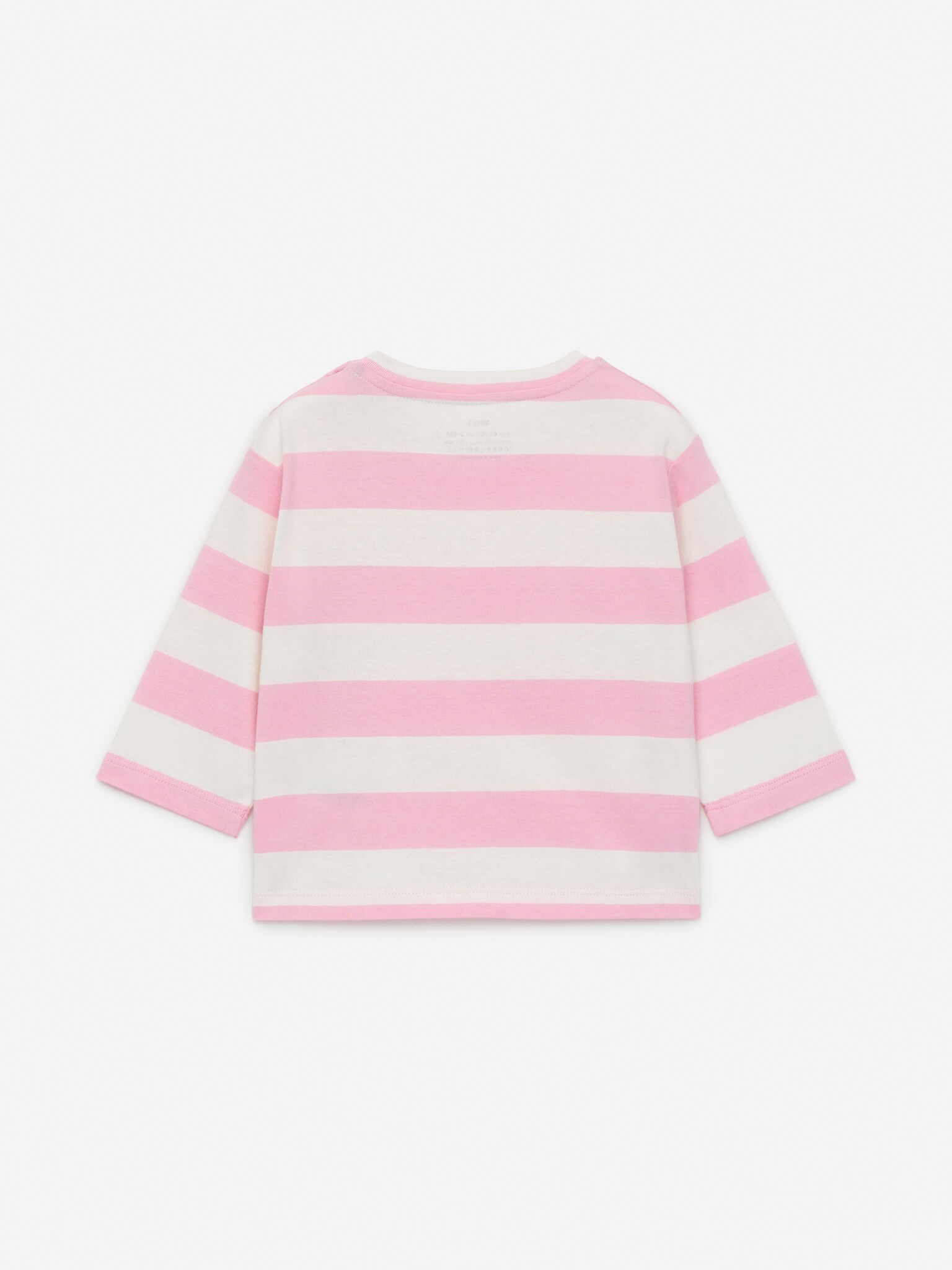 Langarm-Oberteil - Rosa/Weiß/Grün/Blau/Flieder/Rot/Hellblau/Cremeweiß - 3