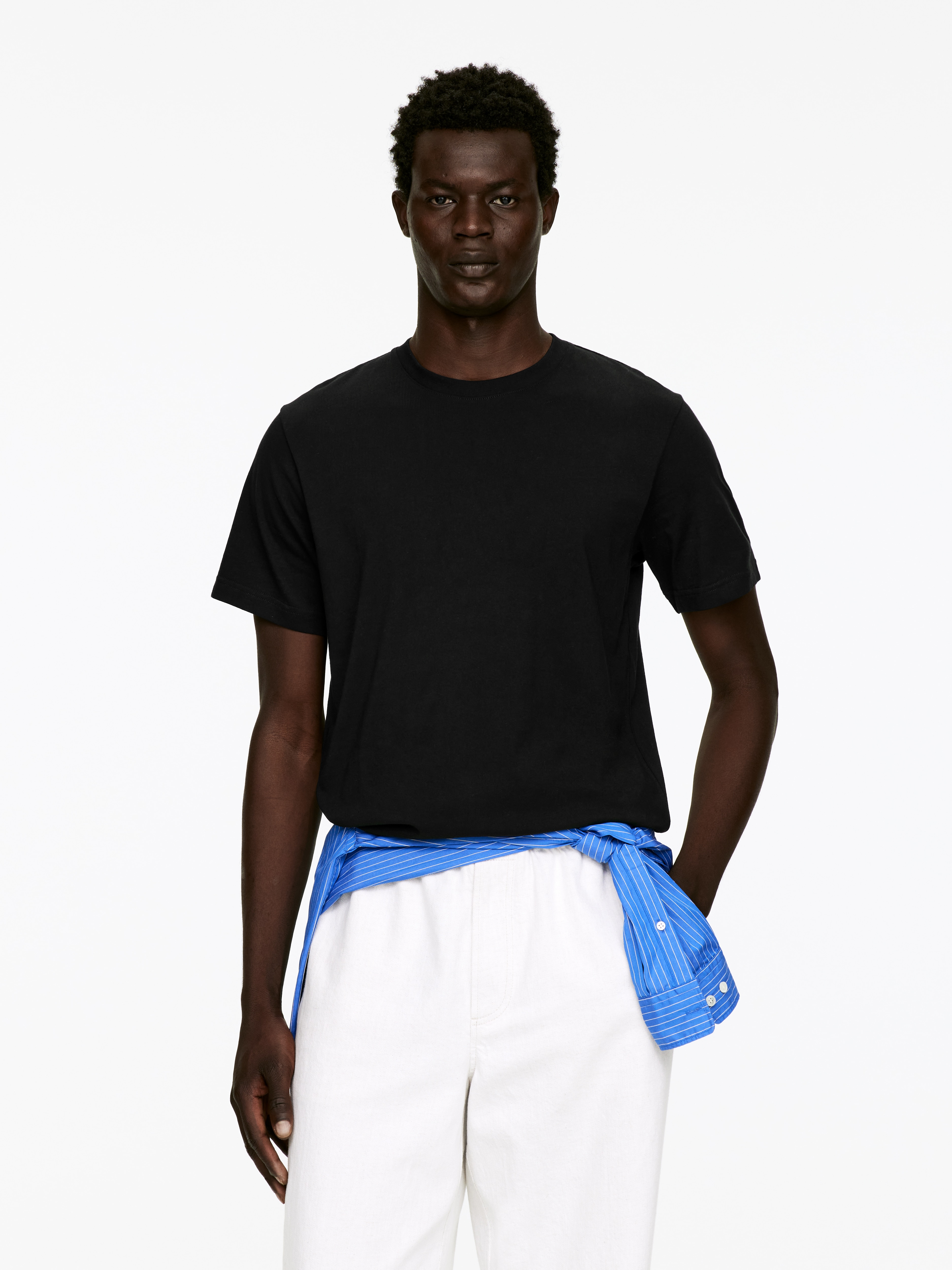 T-shirt léger - Noir/Gris chiné/Bleu foncé/Blanc/Vert kaki