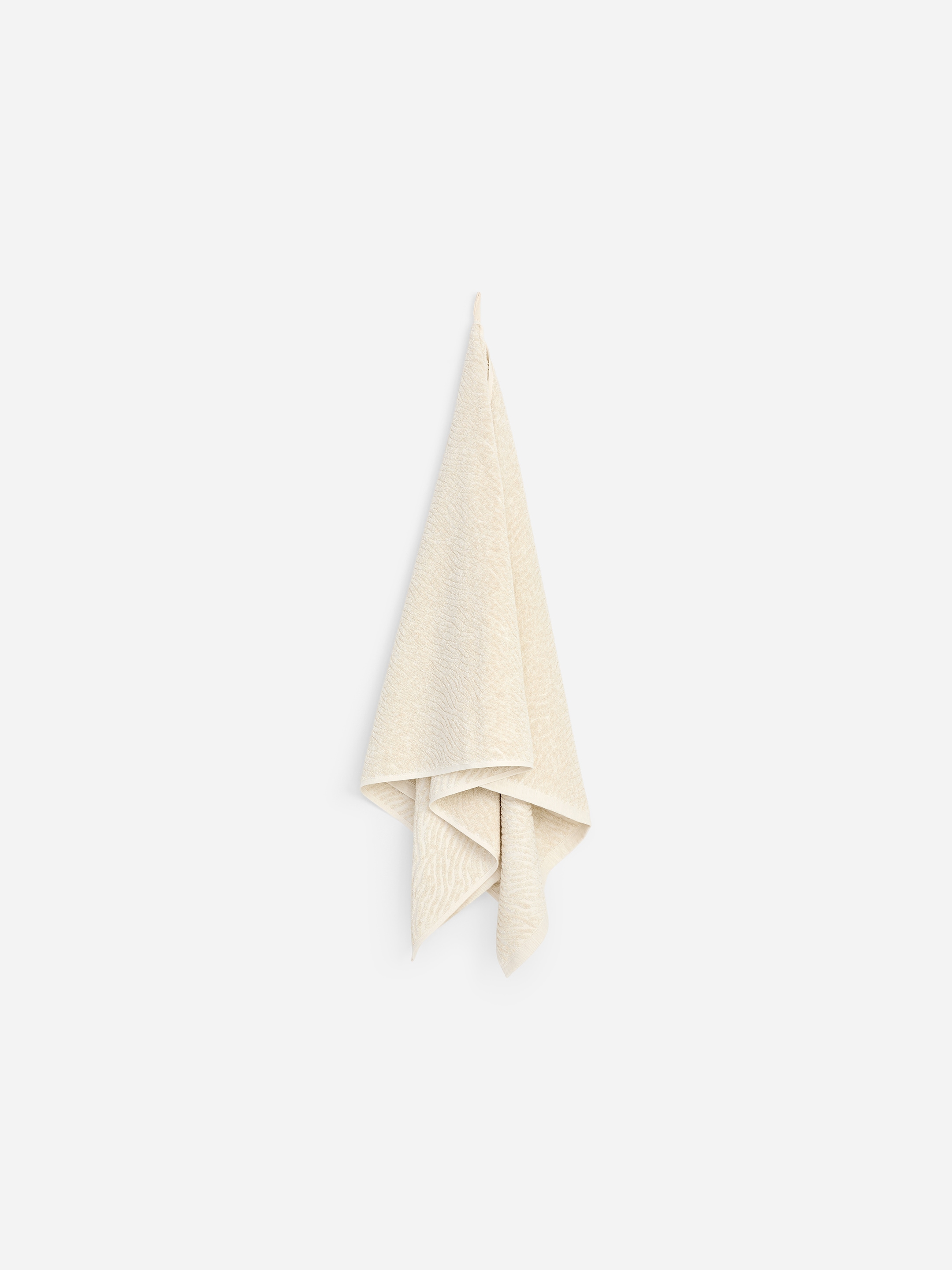 Serviette de bain jacquard tissée-White-19931
