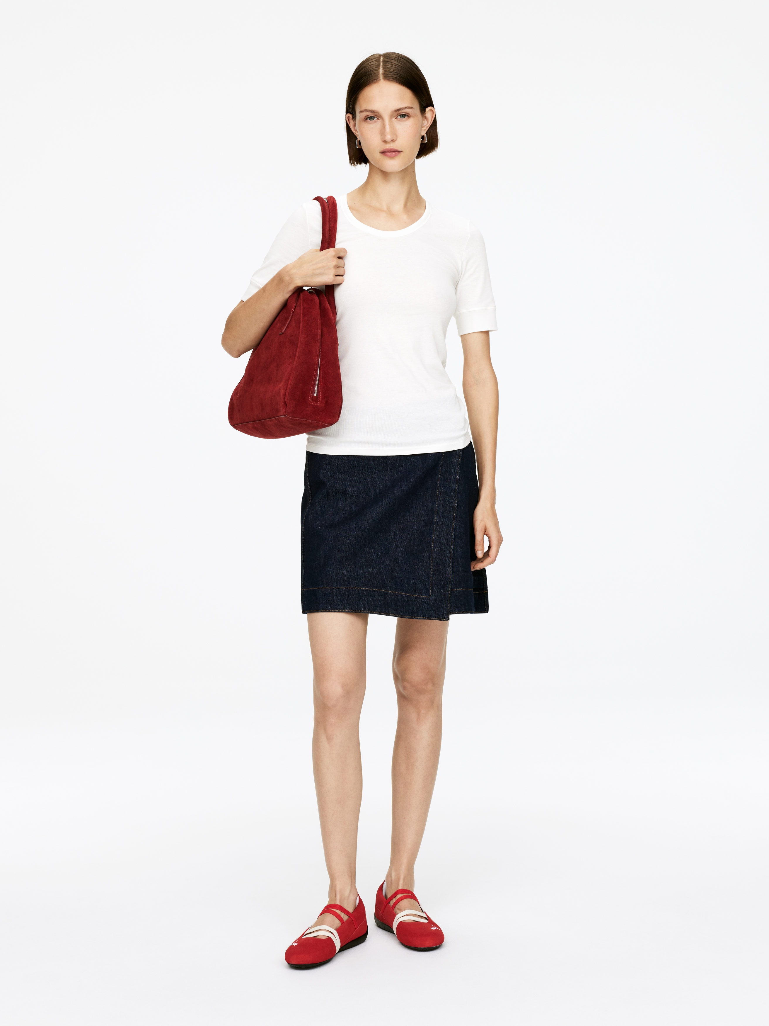Puma Speedcat Suede Ballet Flats - Red - Women - StillMedia/Lookbook - 8
