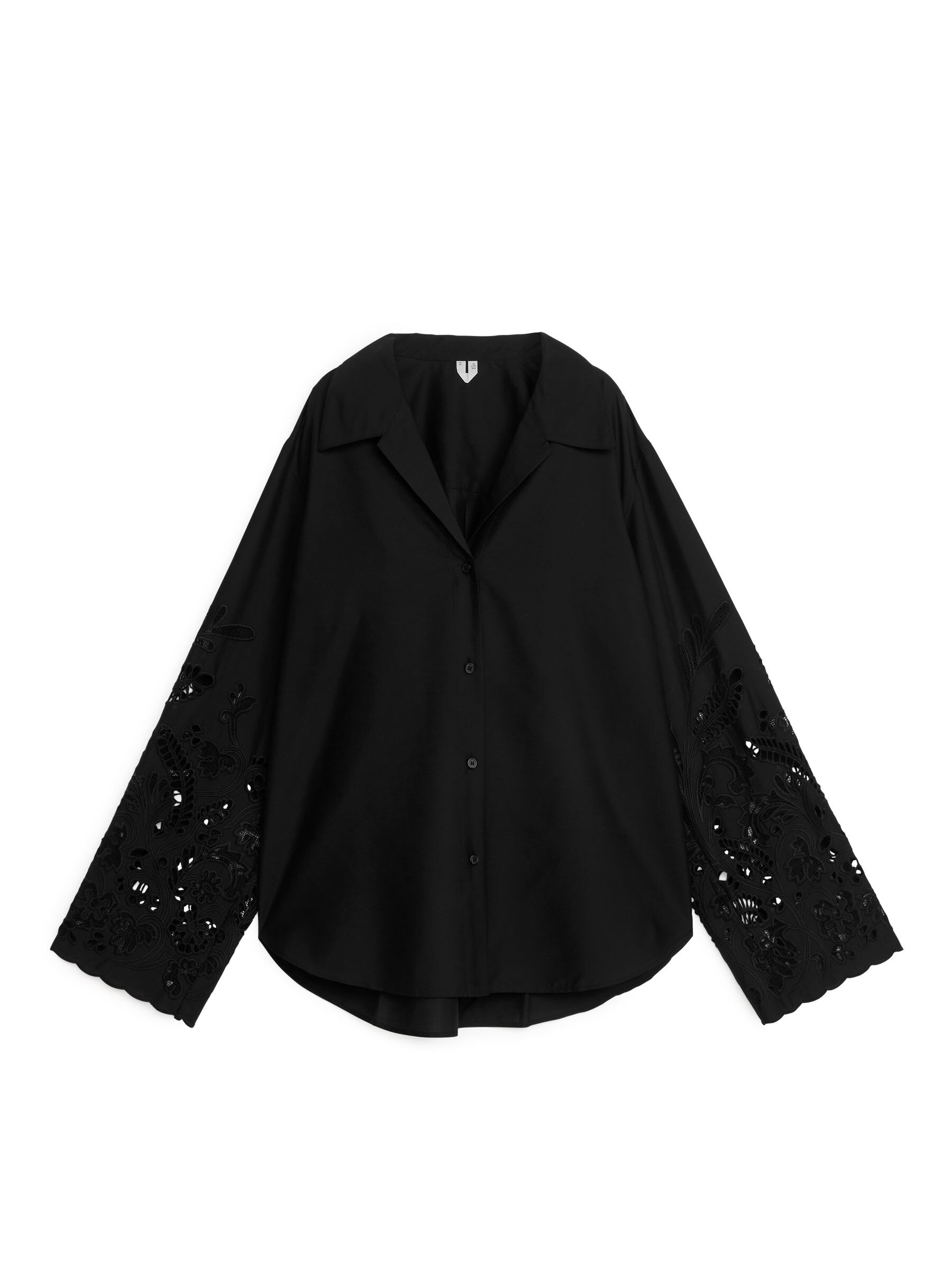 Bestickte Bluse - Schwarz - Regular Fit - Damen - StillMedia/DescriptiveStillLife - 2