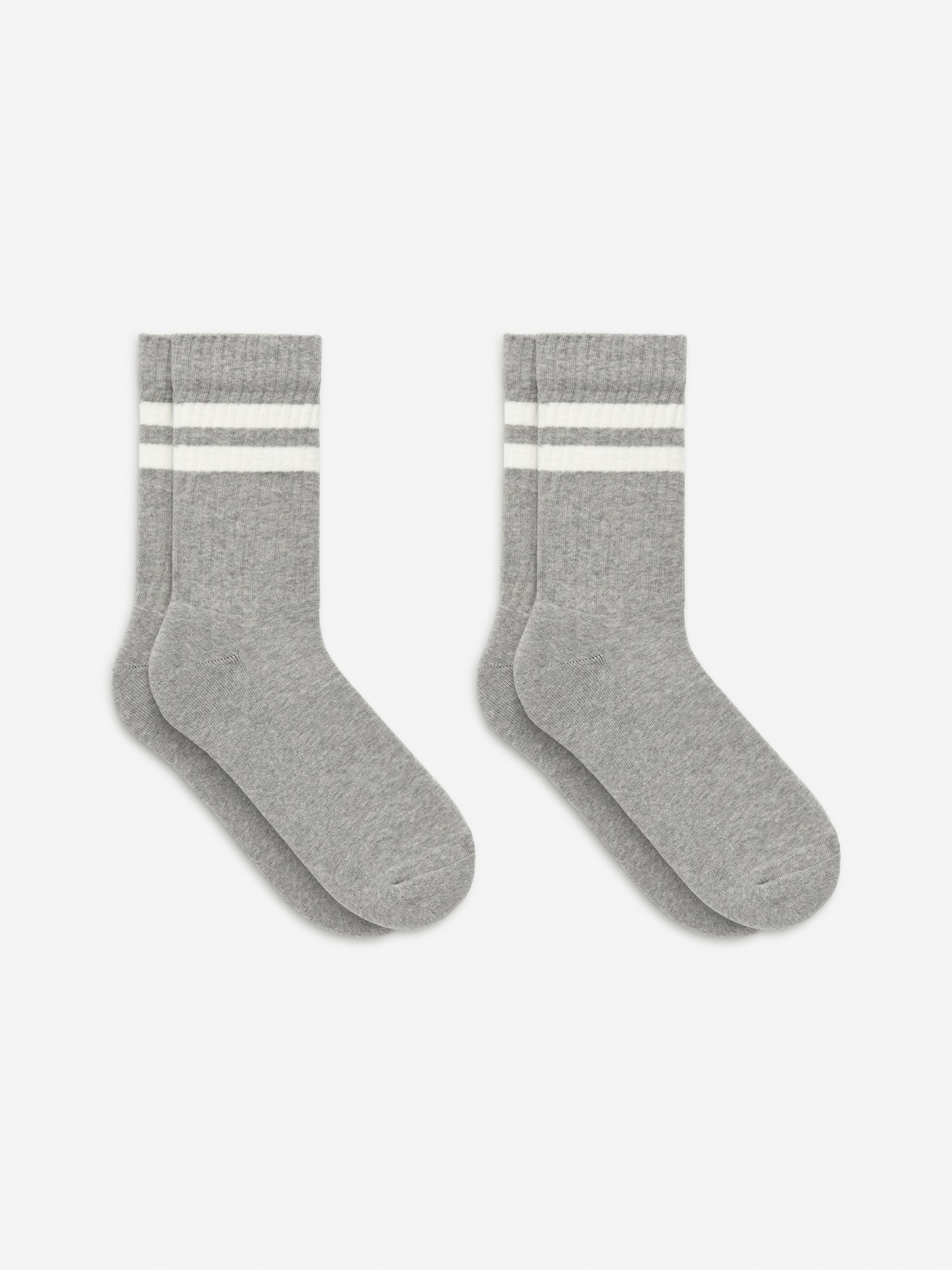 Sportliche Baumwollsocken - Graumeliert