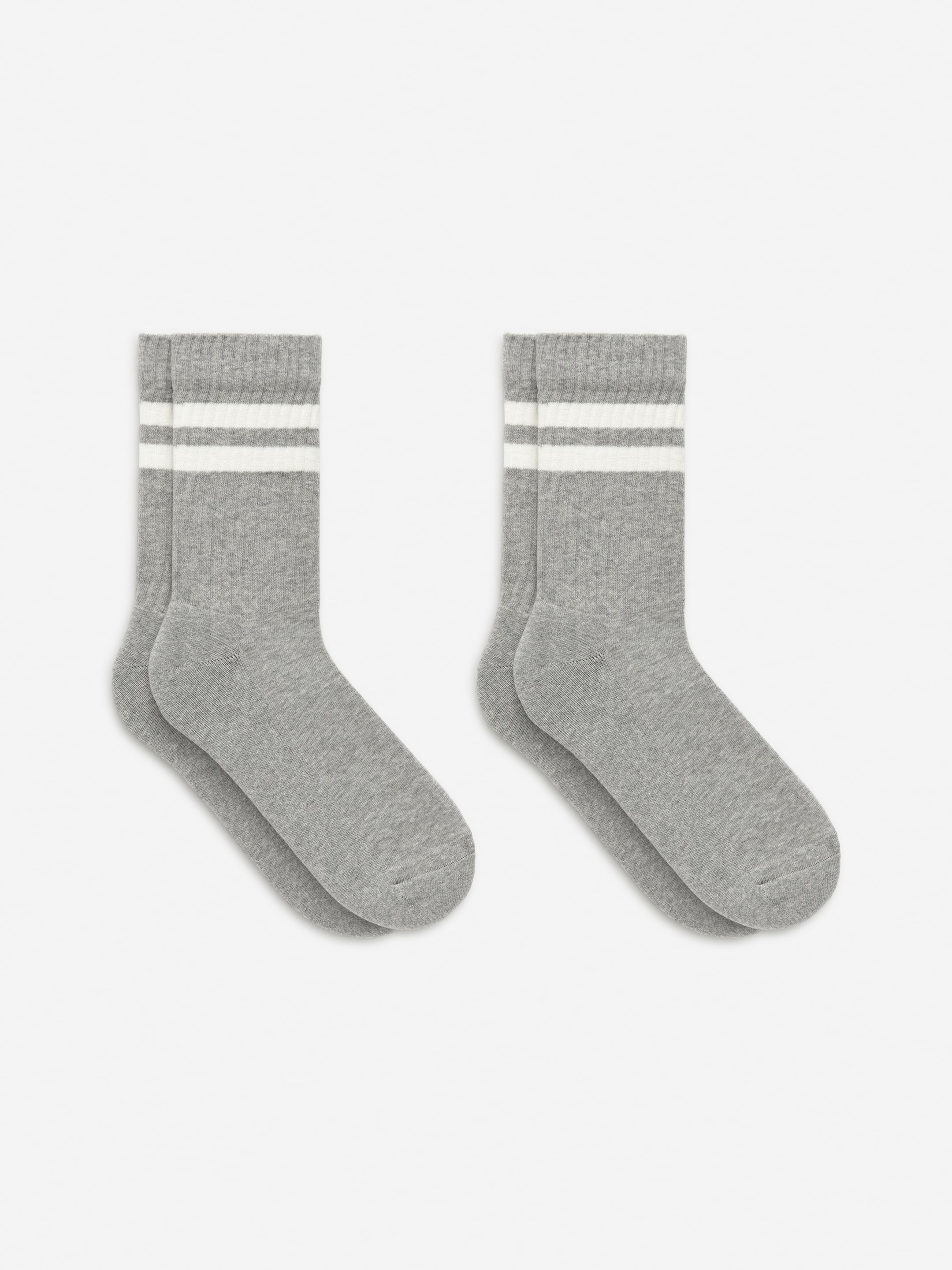 Se større billede: Sportsstrømper i bomuld - Gråmeleret - HERRE | H&M DK 1
