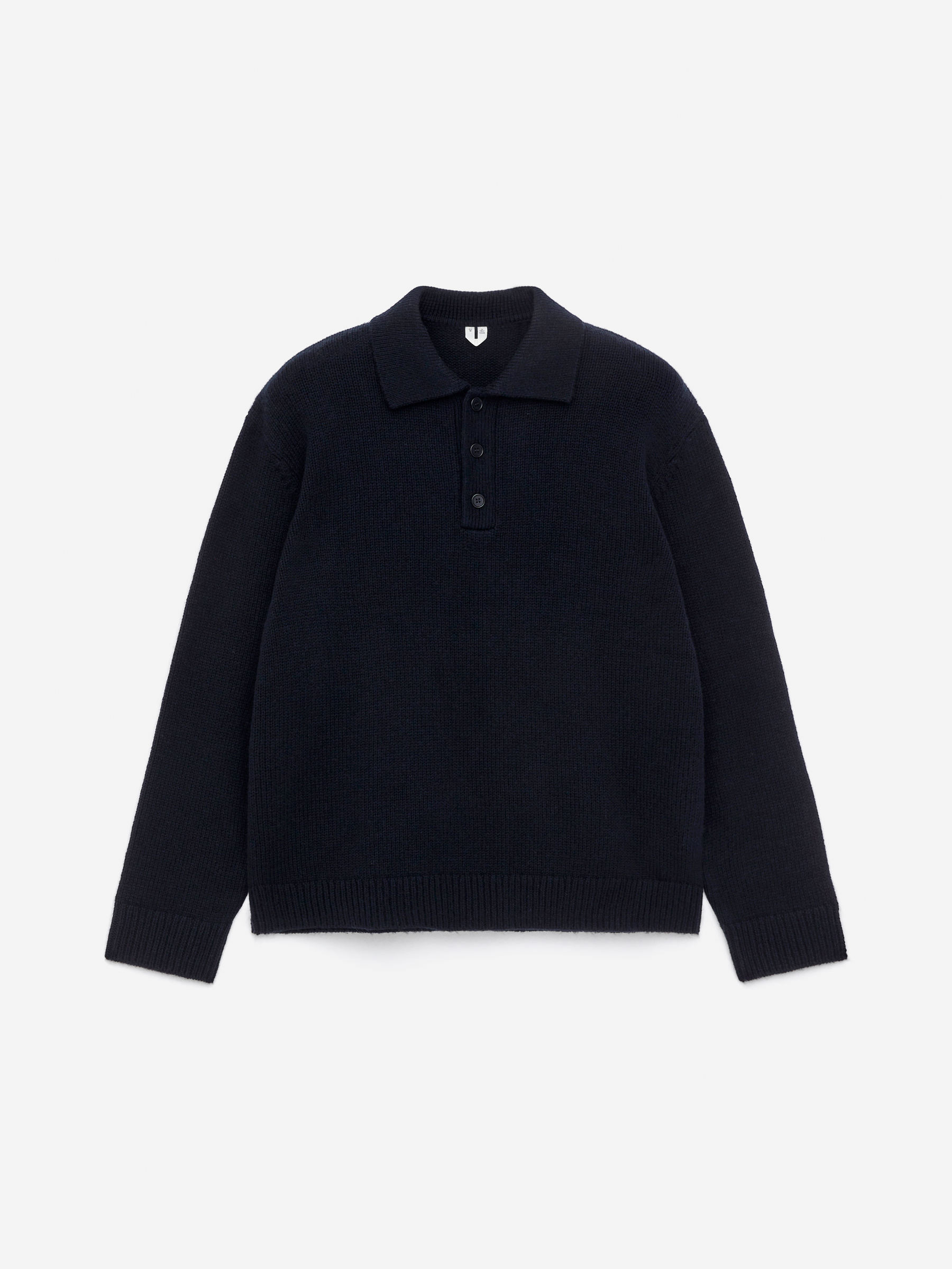Wool Polo Jumper-#2C2E35-16621