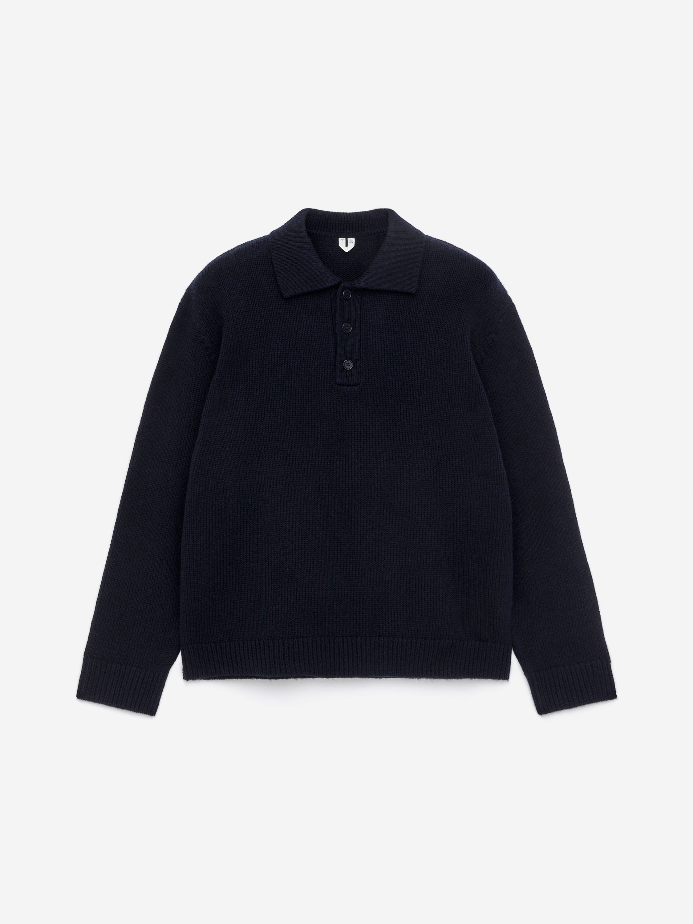 Wool Polo Jumper-#2C2E35-16621