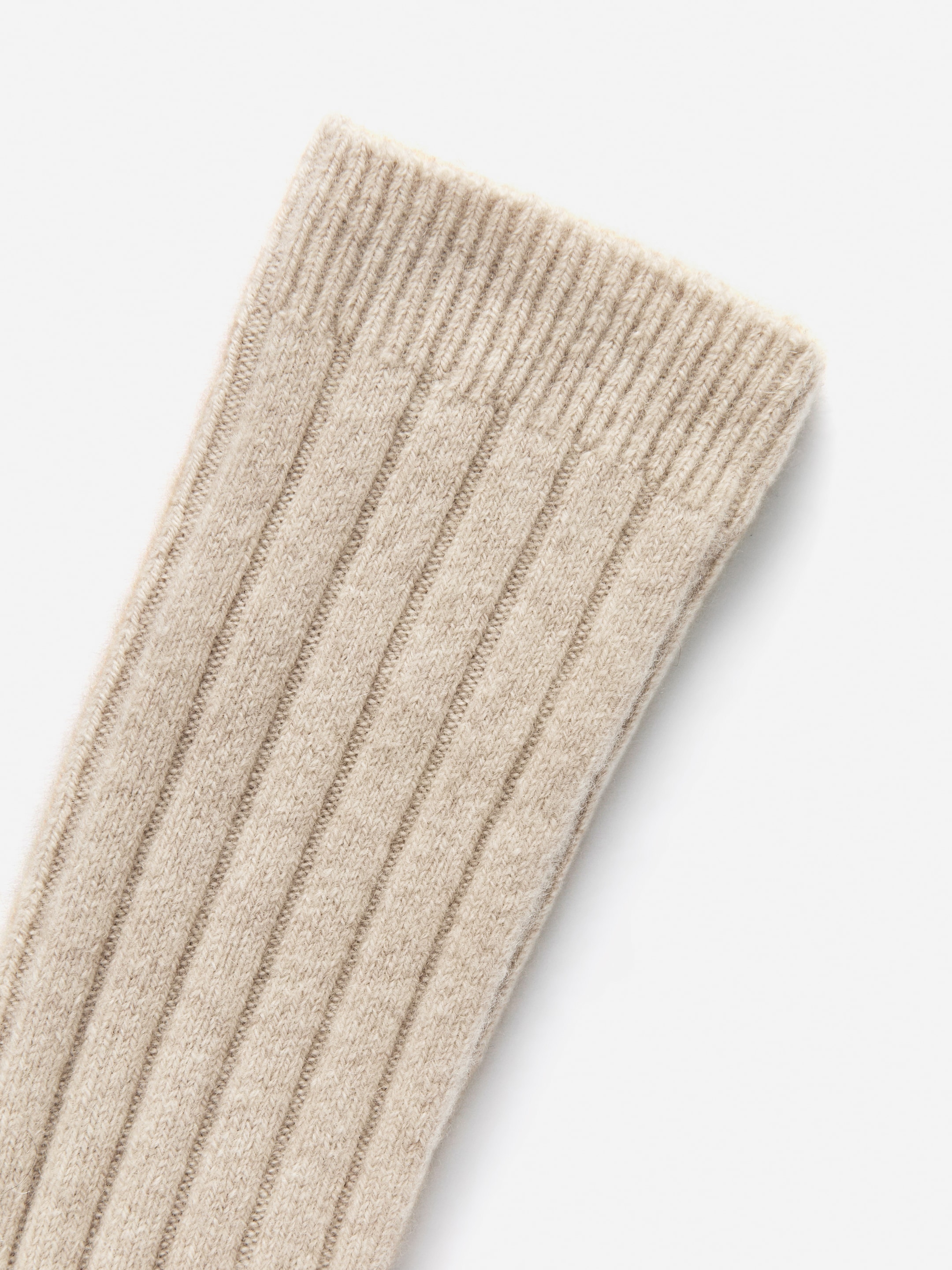 Calcetines de canalé en mezcla de cachemira - Beige - Women - StillMedia/DescriptiveDetail - 1