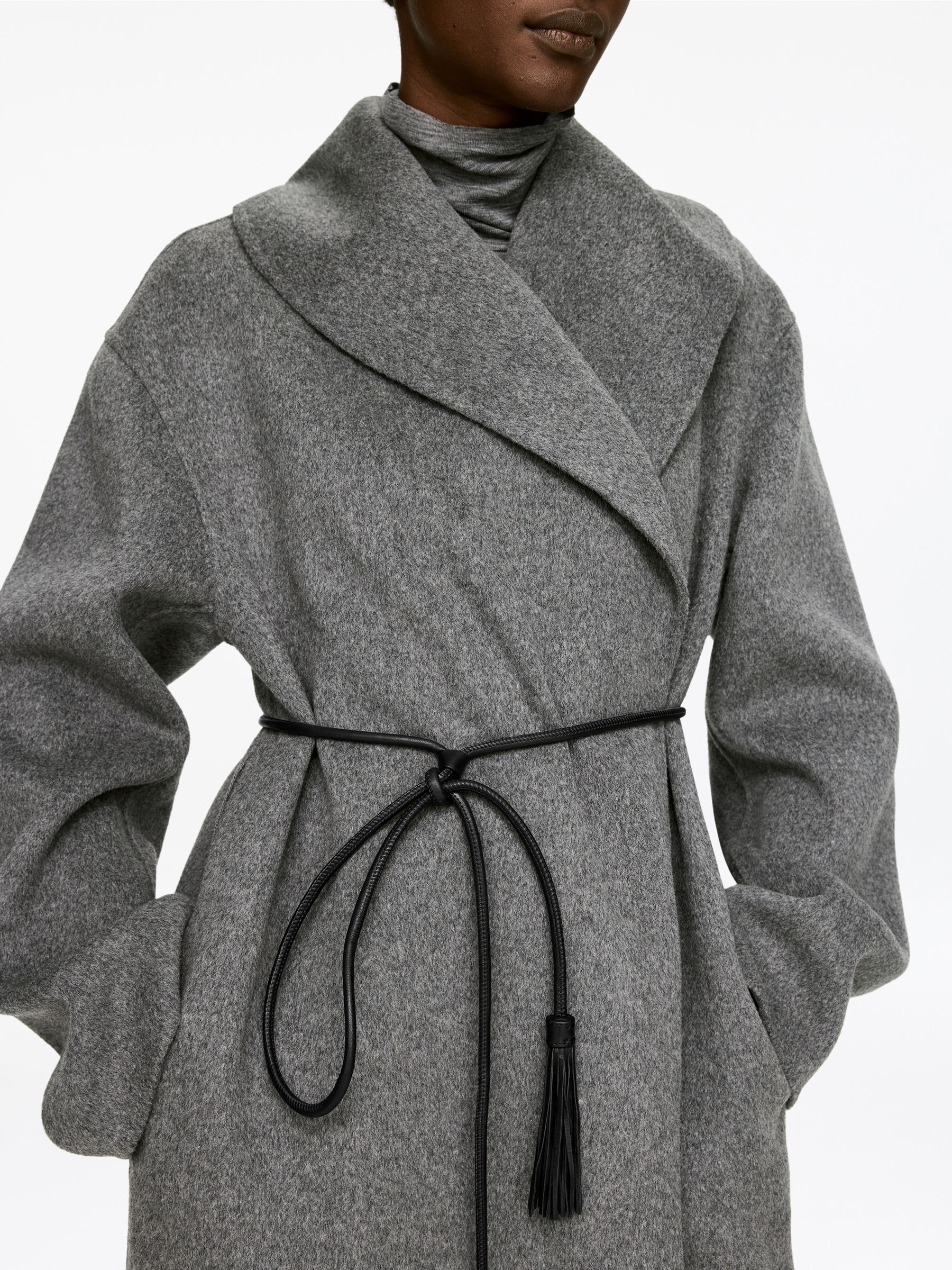 Leather Tassel Belt - Black - Women - StillMedia/Lookbook - 4