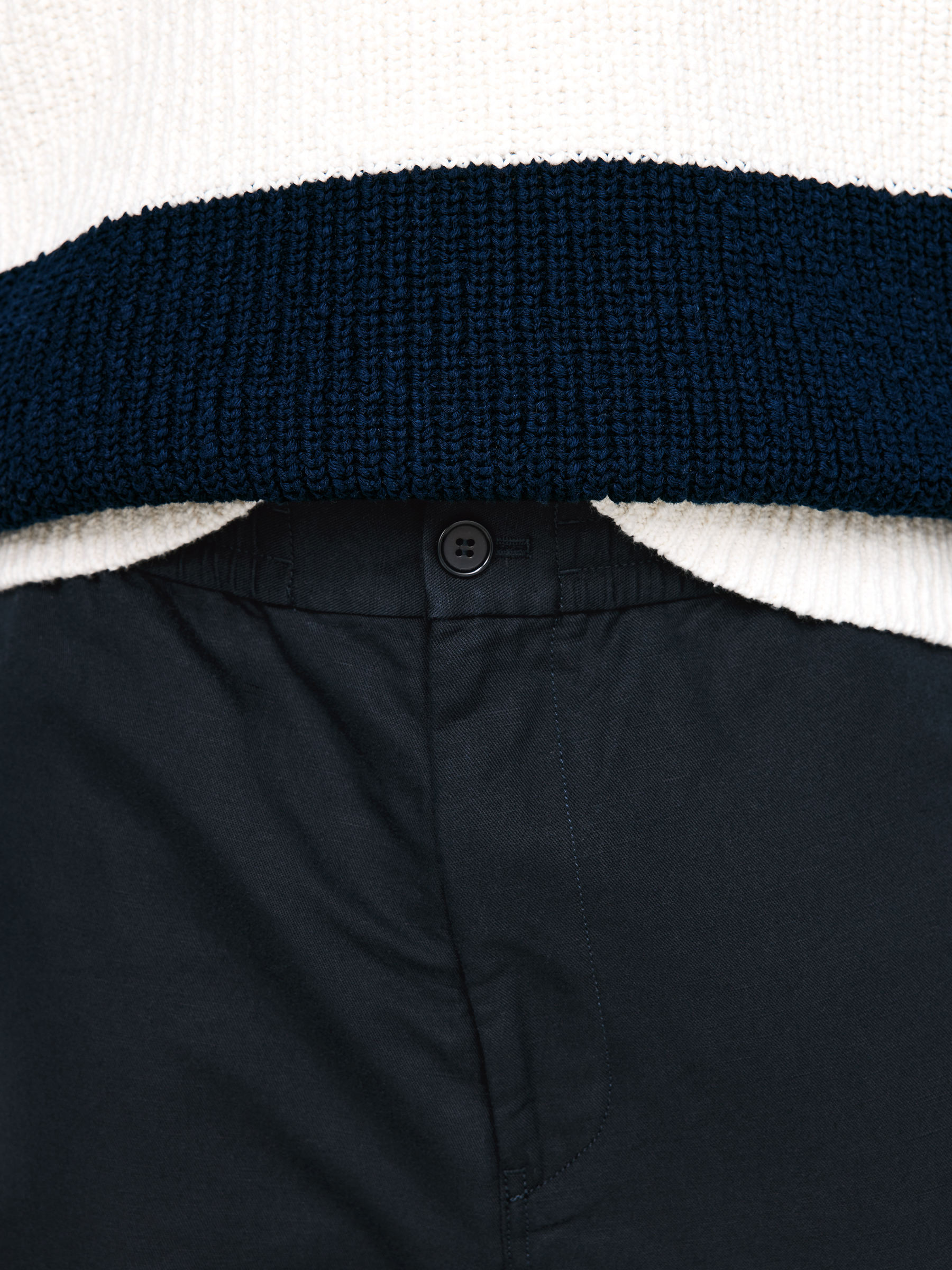 Linen Blend Trousers - Dark Blue - Regular fit - Men - StillMedia/Lookbook - 10