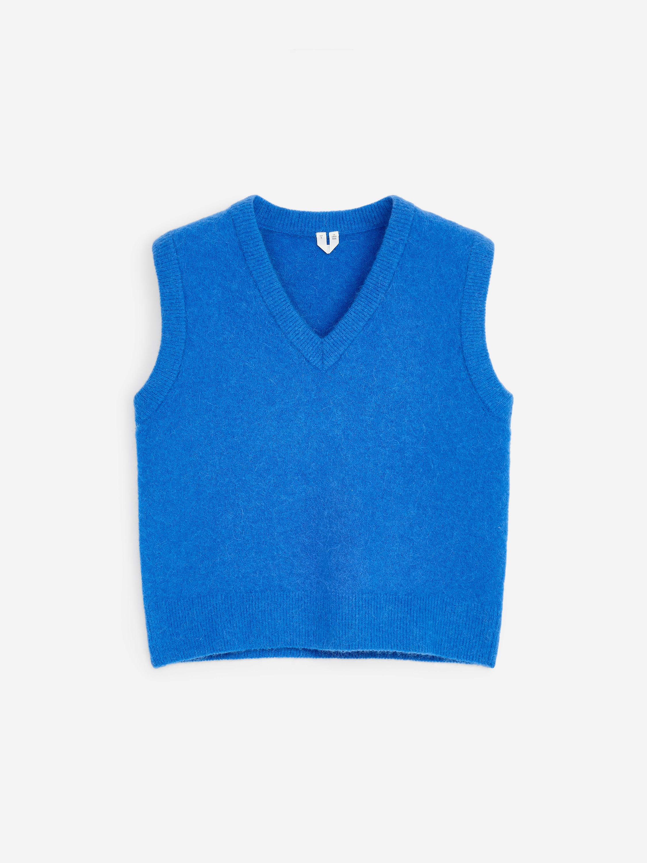Vesta z alpaky a vlny - Blue/Tmavě Hnědá