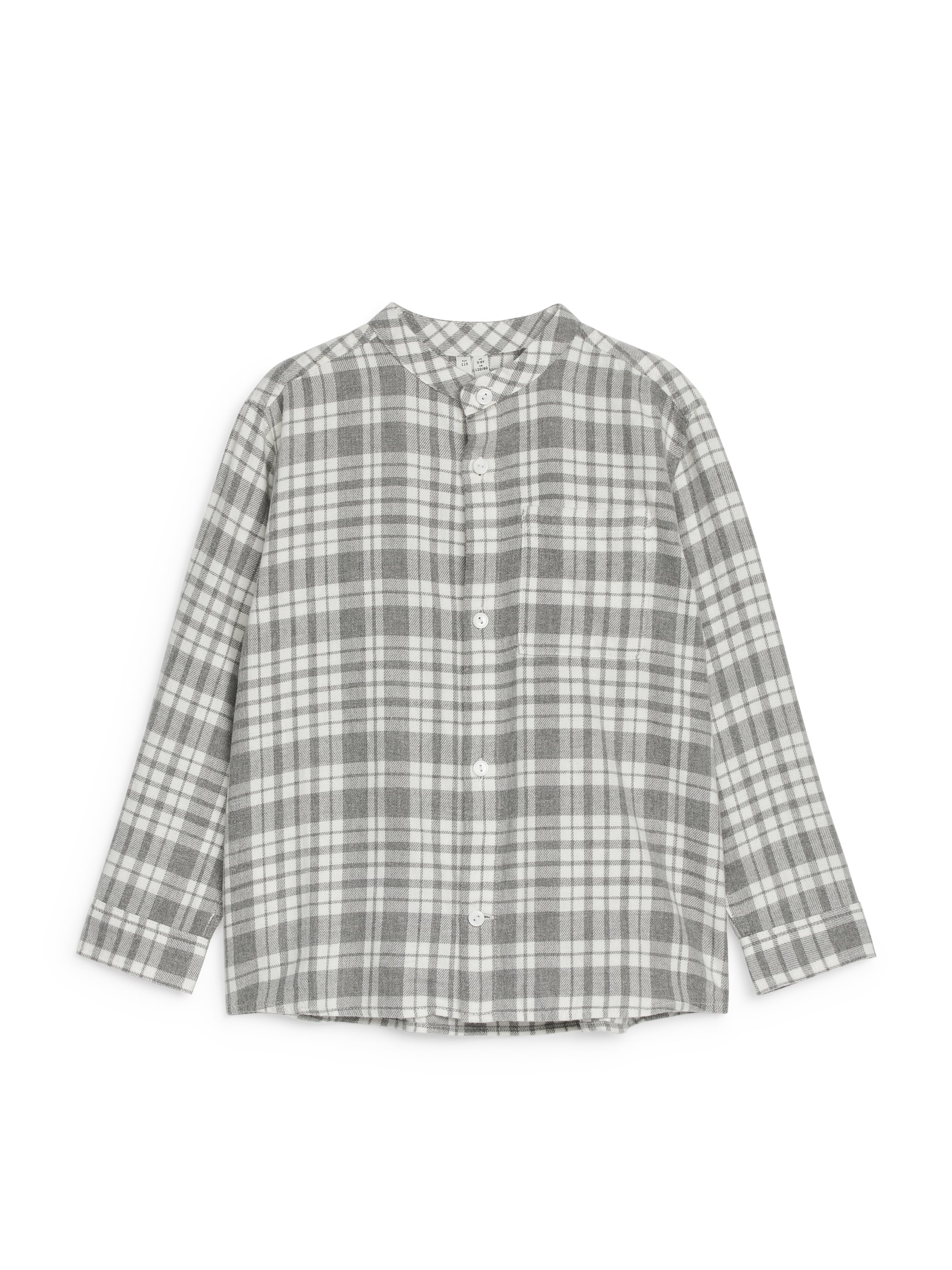 Flanellskjorta - Vit/grå - Regular fit - Children - StillMedia/DescriptiveStillLife - 1