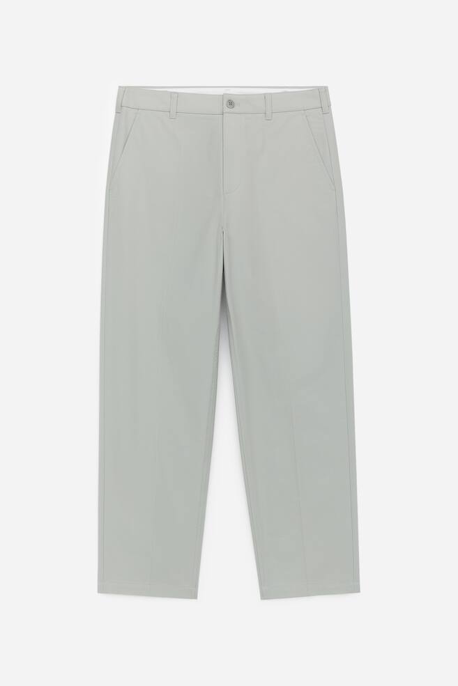 Pantalon en coton - Vert clair poudré/Noir - 1
