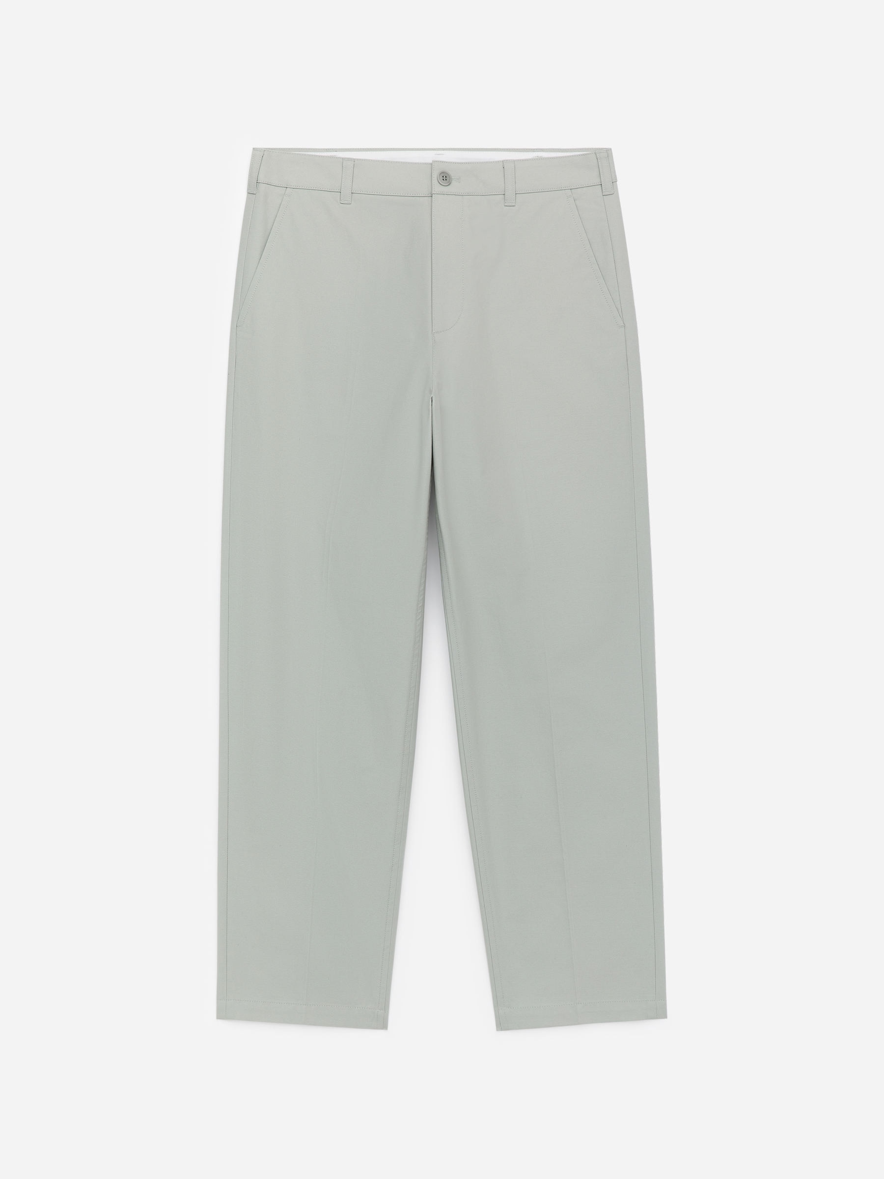 Cotton Trousers - Dusty Light Green - Relaxed fit - Men - StillMedia/DescriptiveStillLife - 1