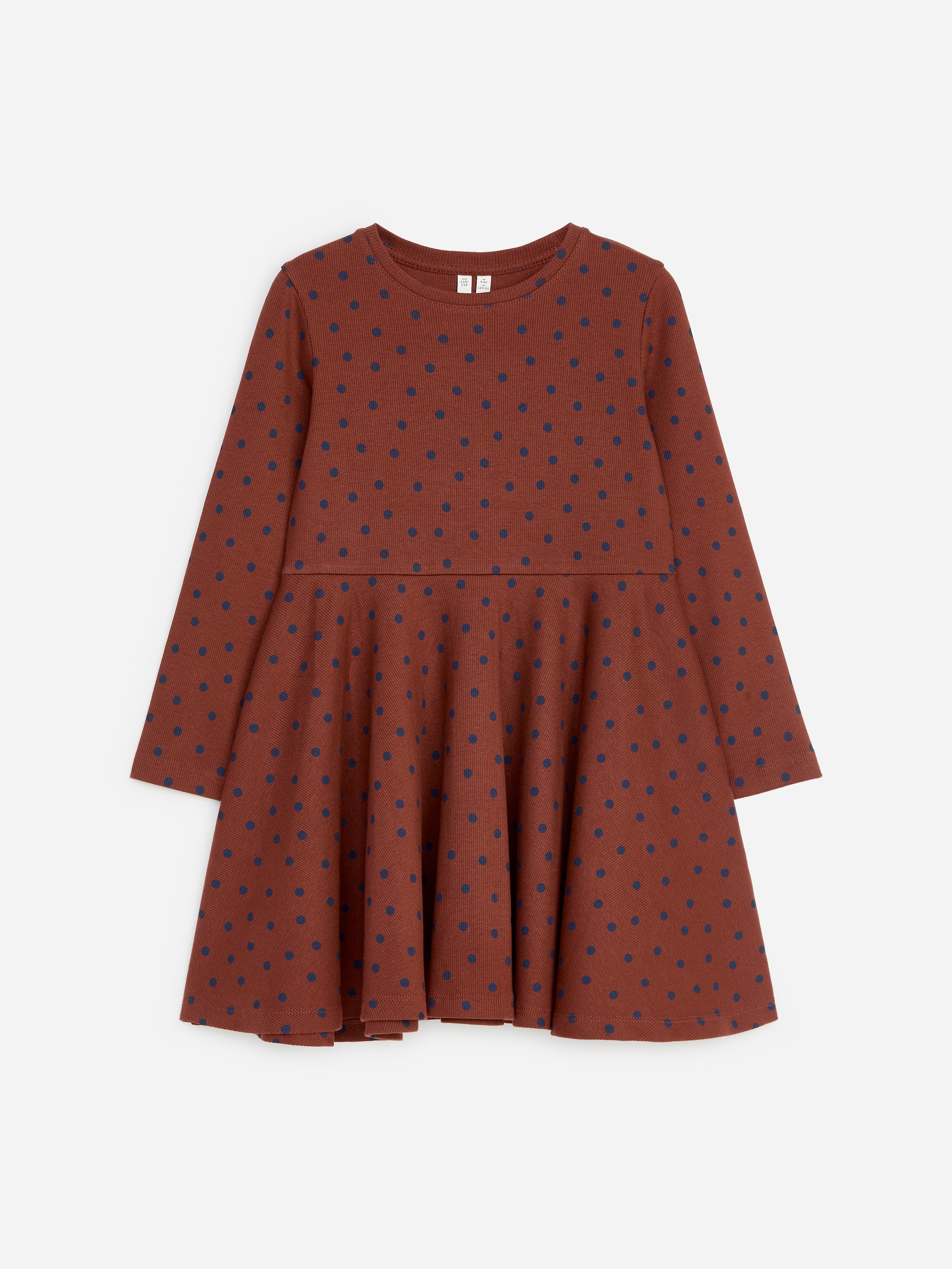 Printed Jersey Dress-Brown-19906