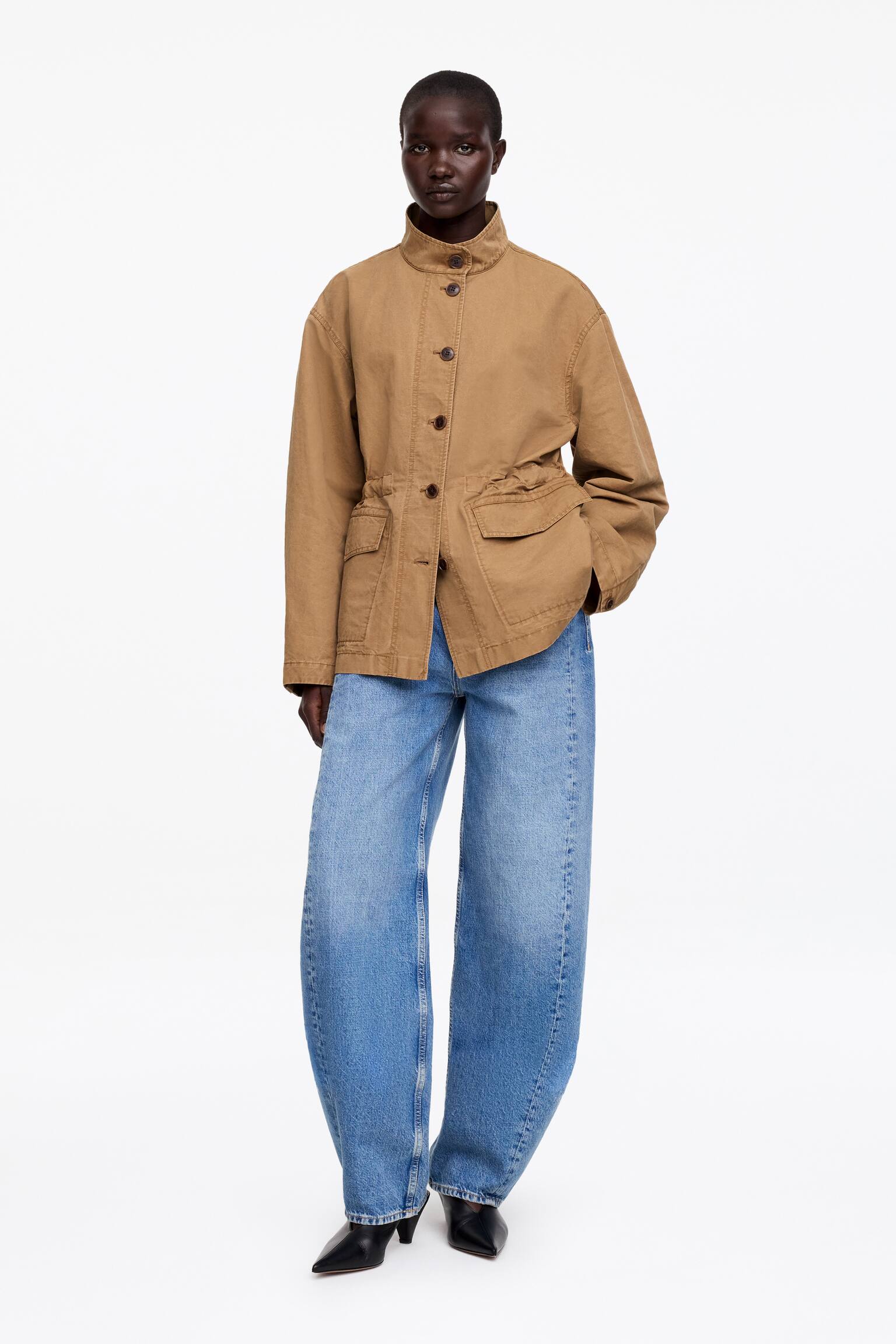 Afslappet overshirt - Brun - 1