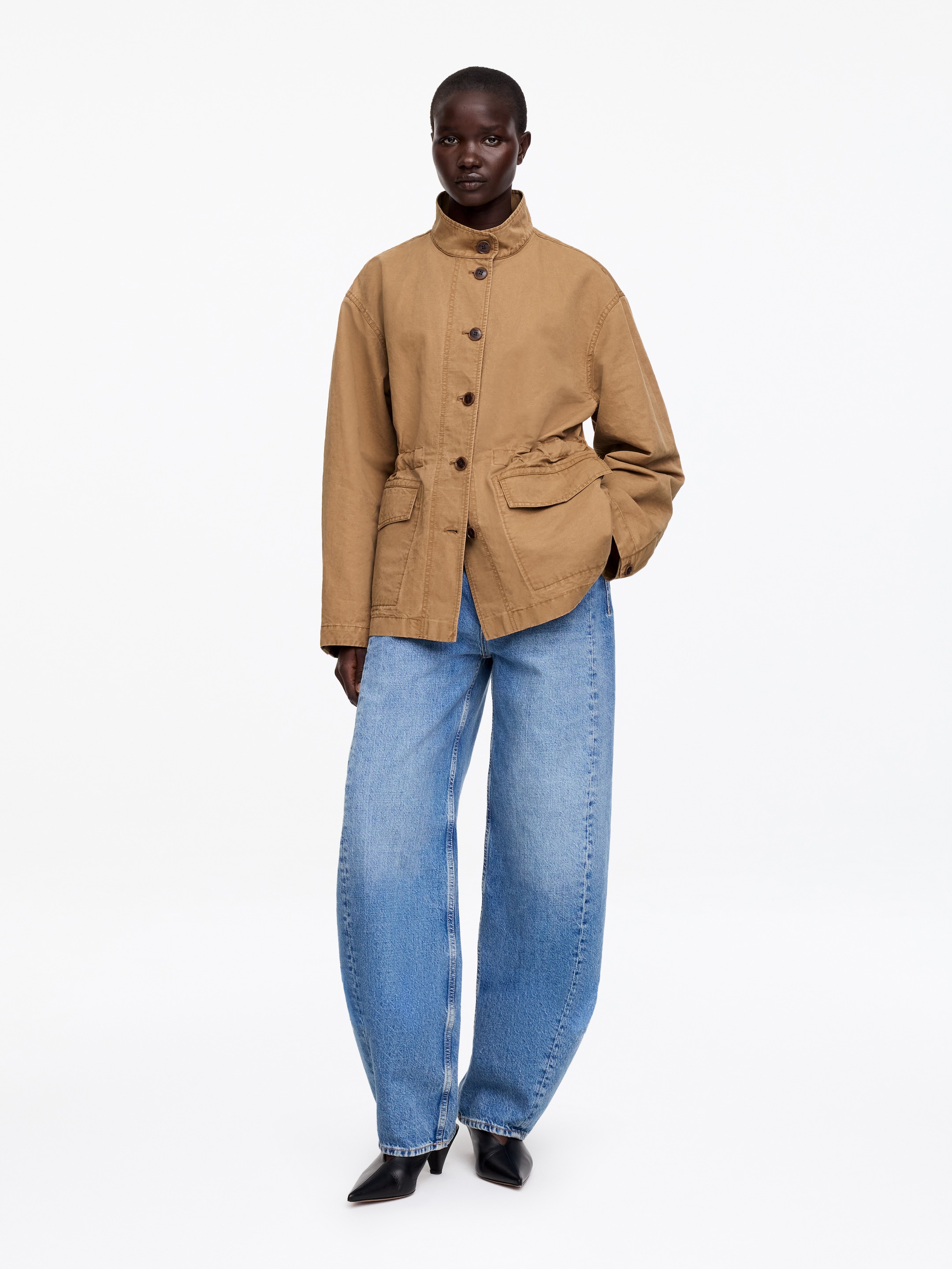 Relaxed Overshirt-#8C7053-18543
