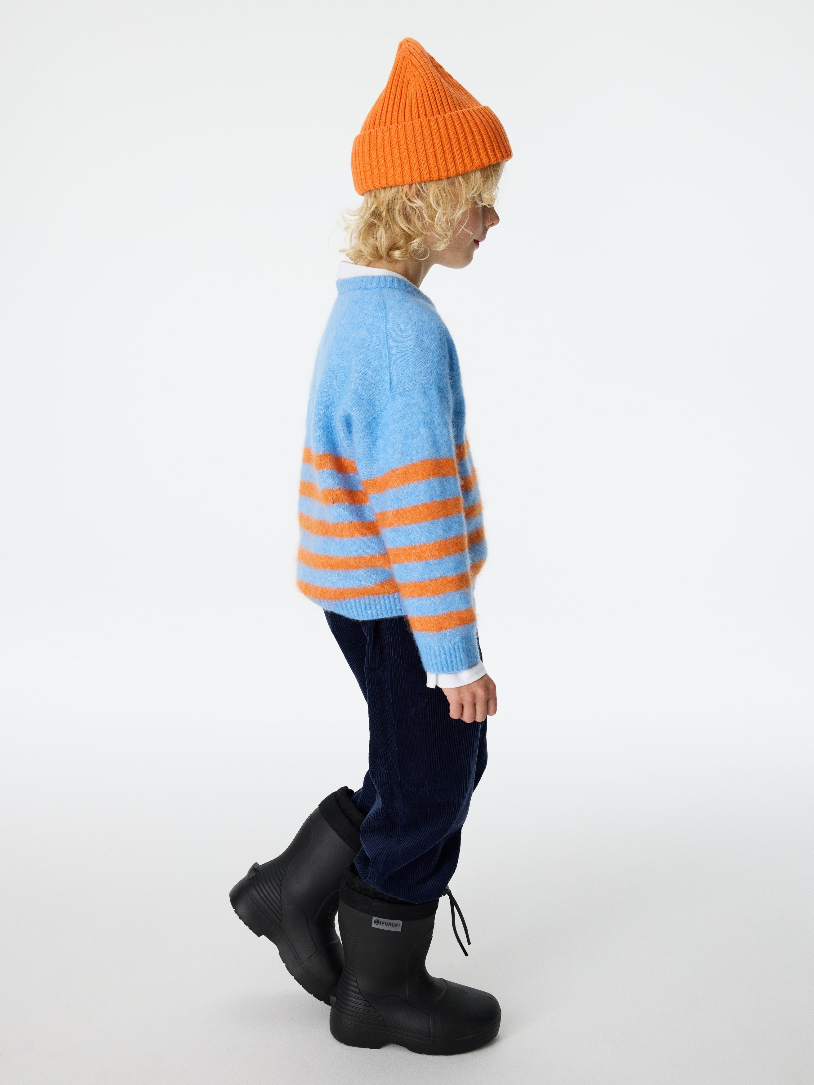 Corduroy Trousers - Dark Blue - Loose fit - Children - StillMedia/Environmental - 1