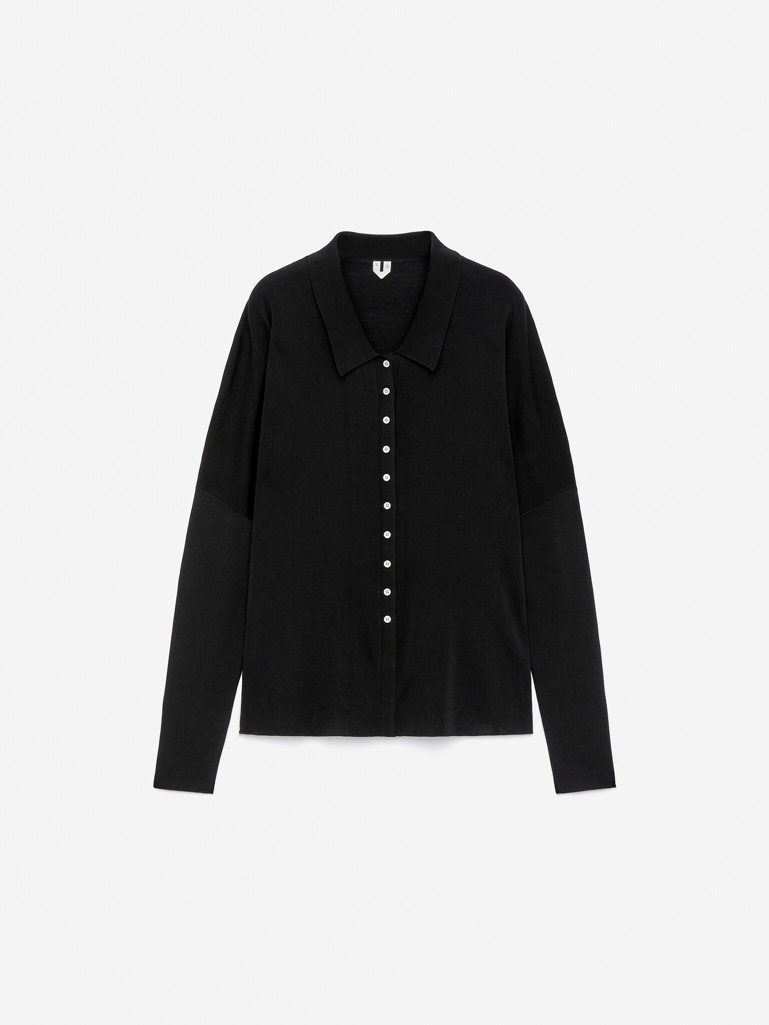 Chemise en maille fine - Noir - 2