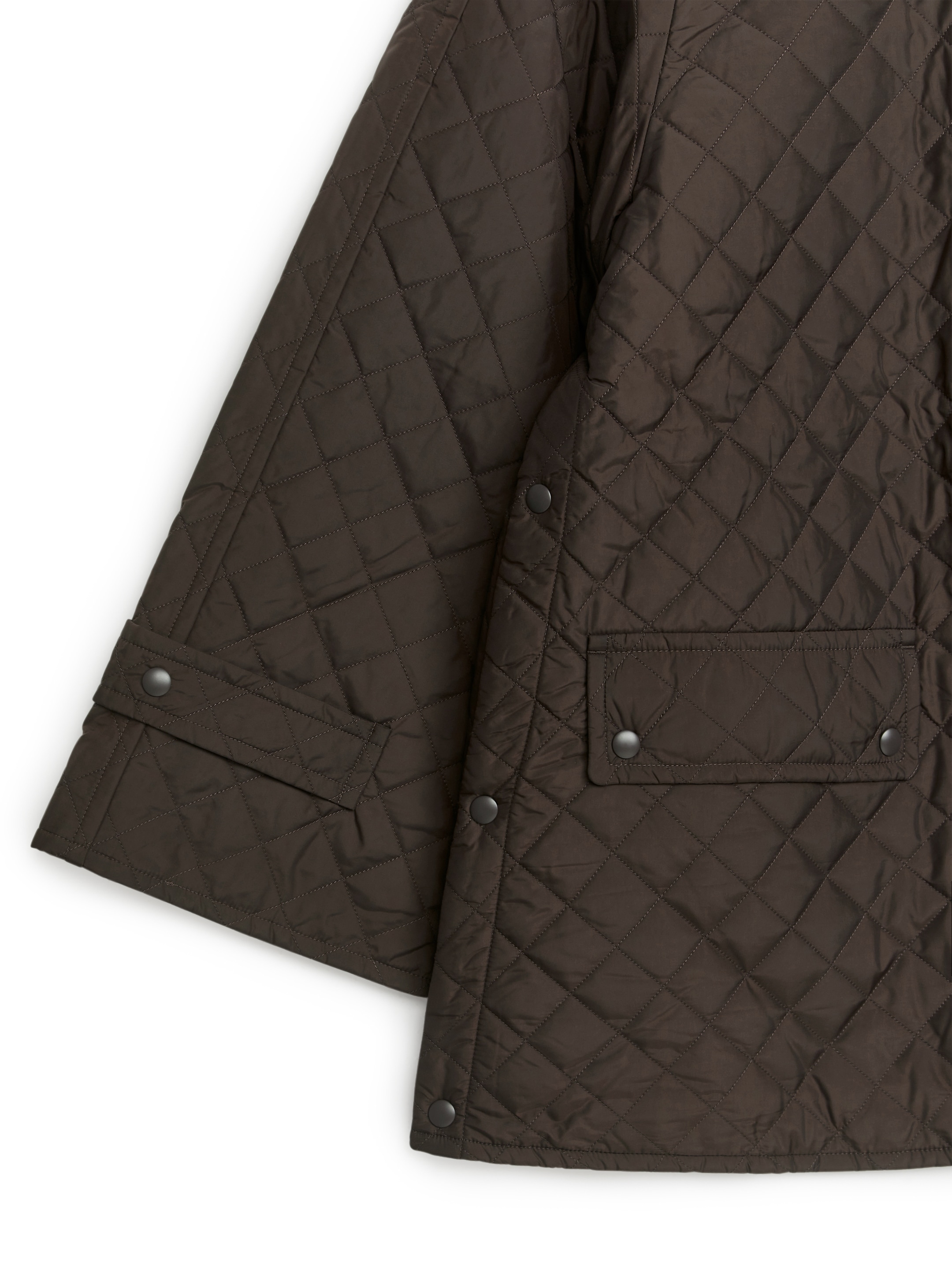 Ingrandisci l'immagine: Quilted Jacket - Dark Brown - DONNA | H&M CH 4