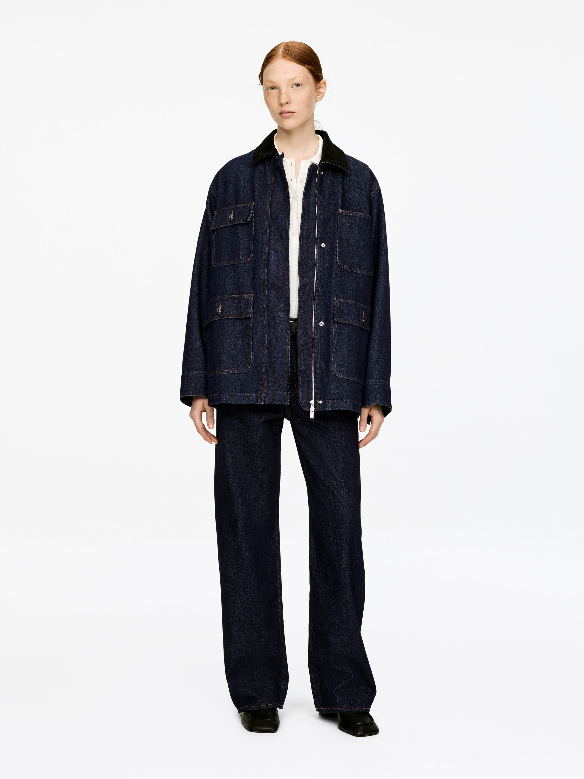 Oversized Denim Jacket-#323842-16160