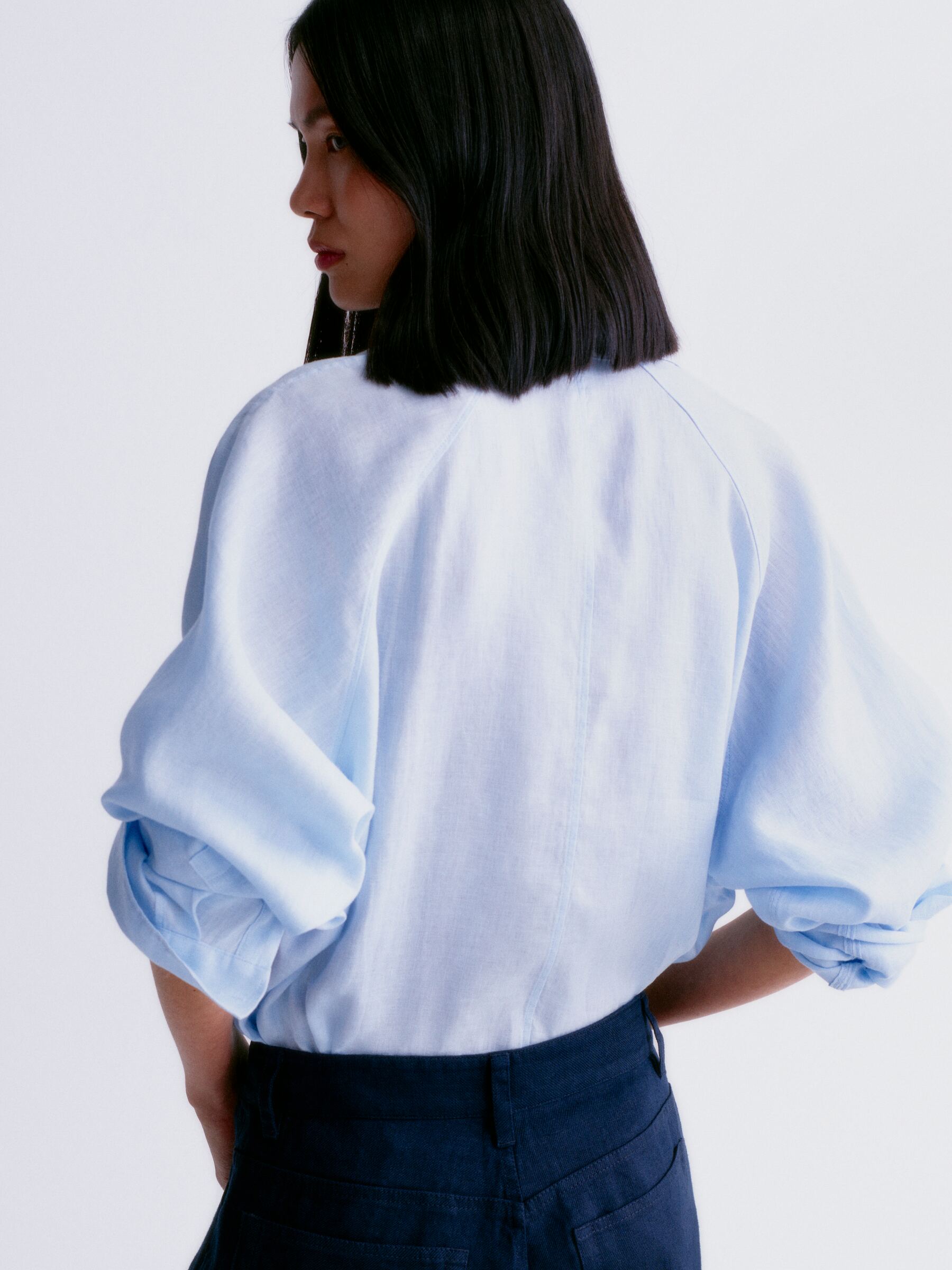 Lockeres Leinenhemd - Hellblau - Loose Fit - Damen - StillMedia/Environmental - 1