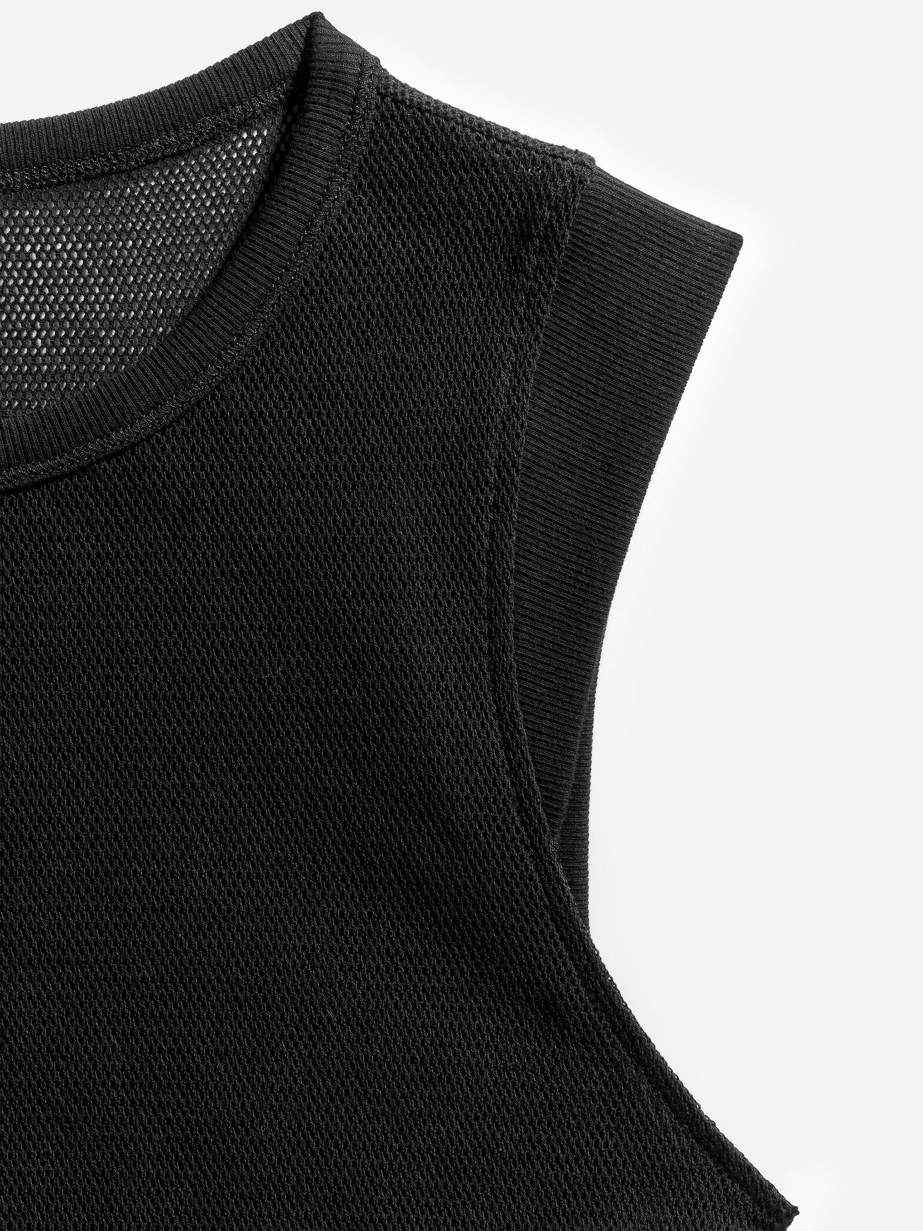 Top sin mangas de malla - Negro - Corte estándar - Women - StillMedia/DescriptiveDetail - 7