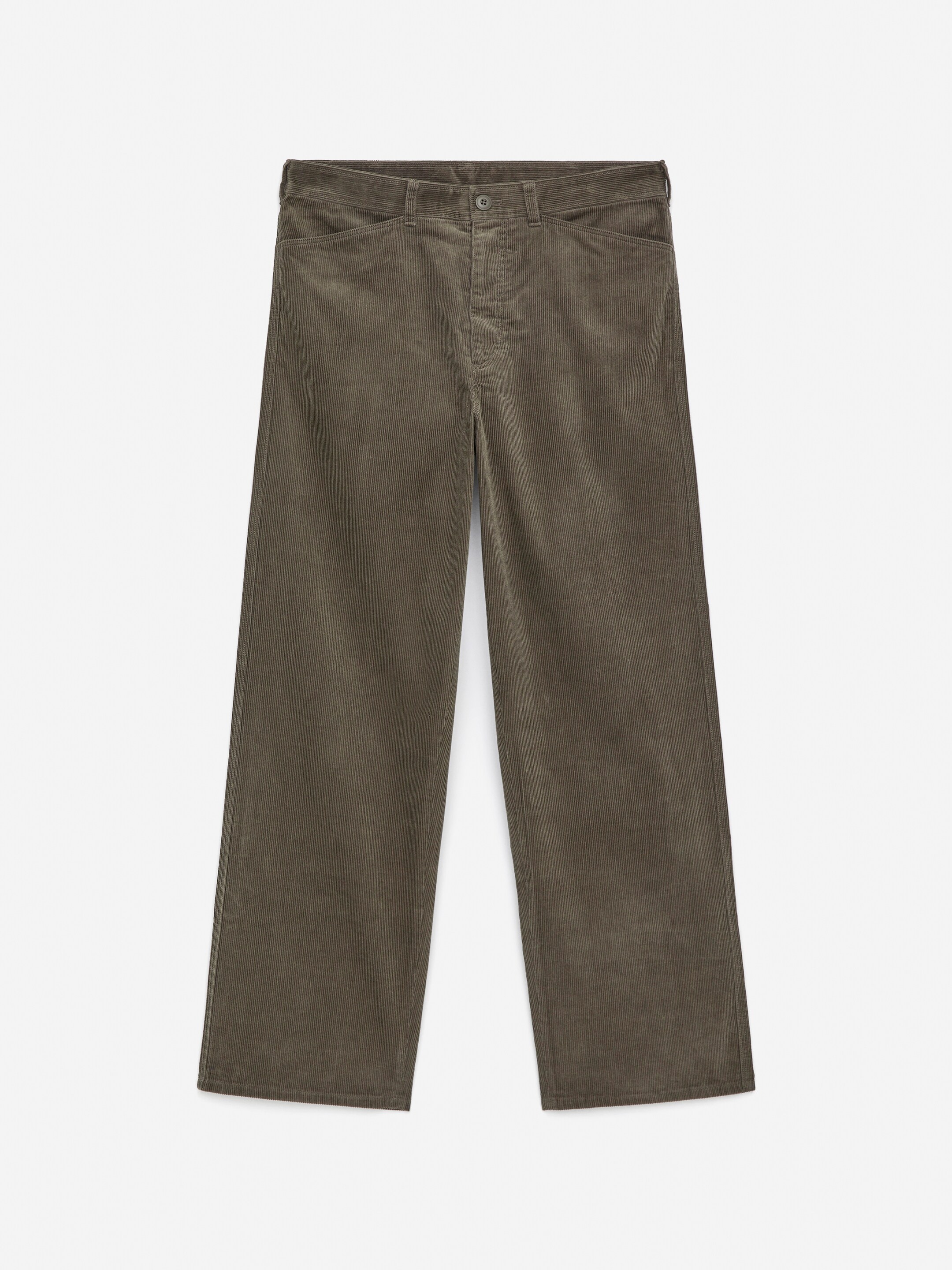 Agrandir l'image: Pantalon décontracté en velours côtelé - Vert foncé - HOMME | H&M FR 5
