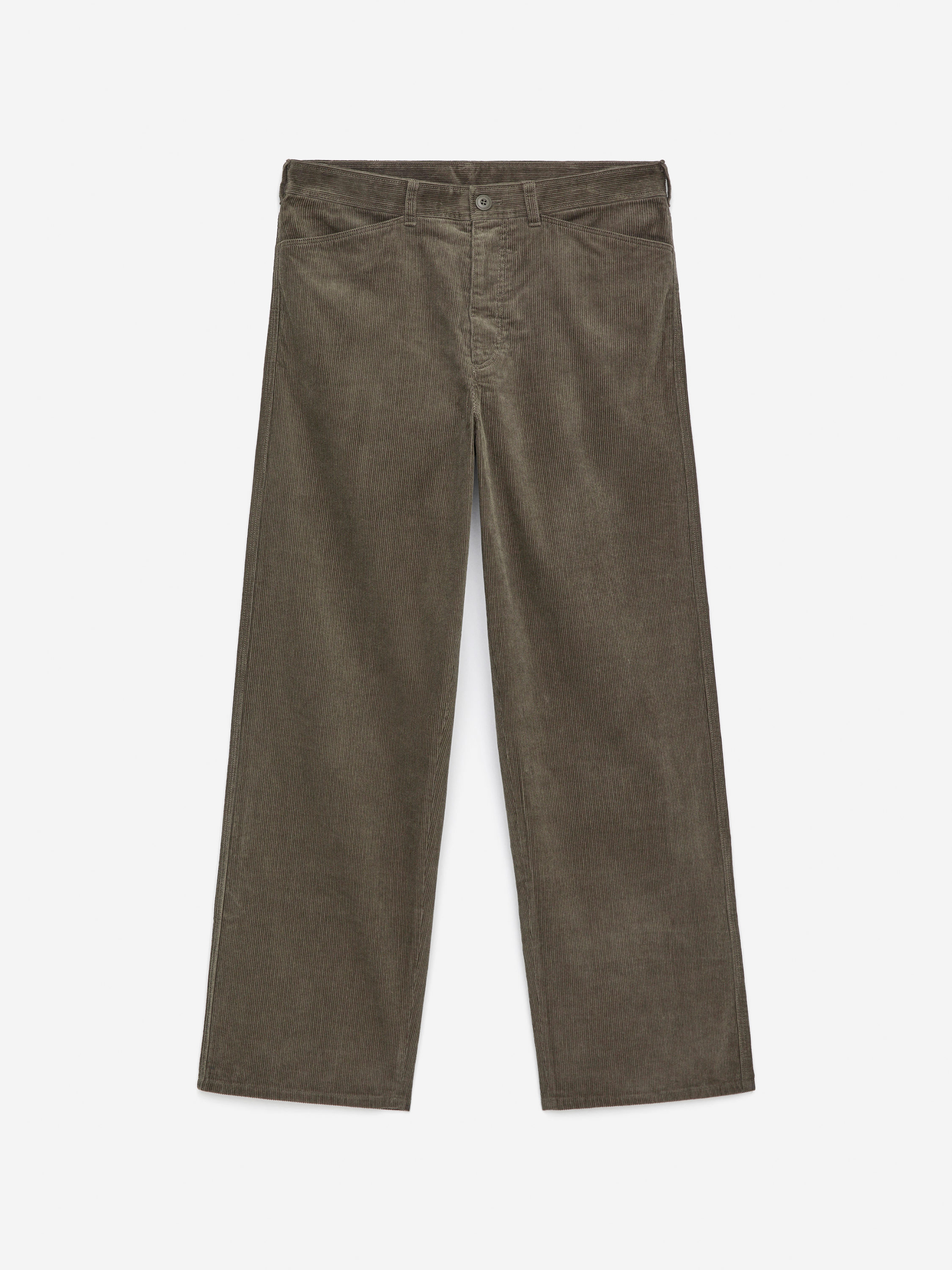 Relaxed Corduroy Trousers - Dark Green - Relaxed fit - Men - StillMedia/DescriptiveStillLife - 1